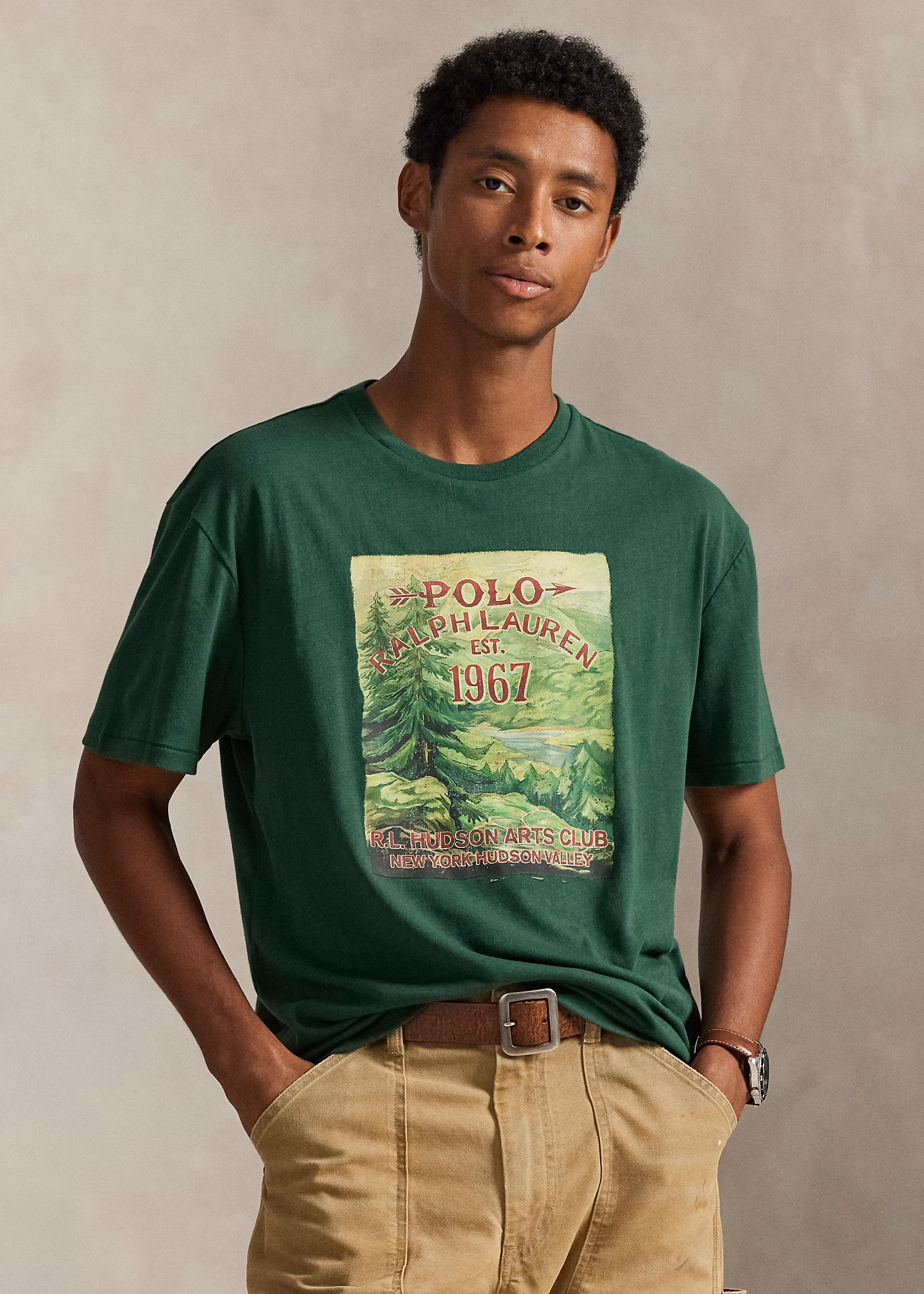 Classic-Fit T-Shirt aus Jersey mit Grafik - RALPH LAUREN OUTLET