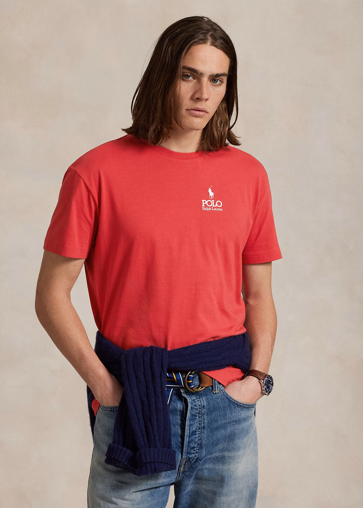 Classic-Fit Jersey-T-Shirt mit Logo - RALPH LAUREN OUTLET