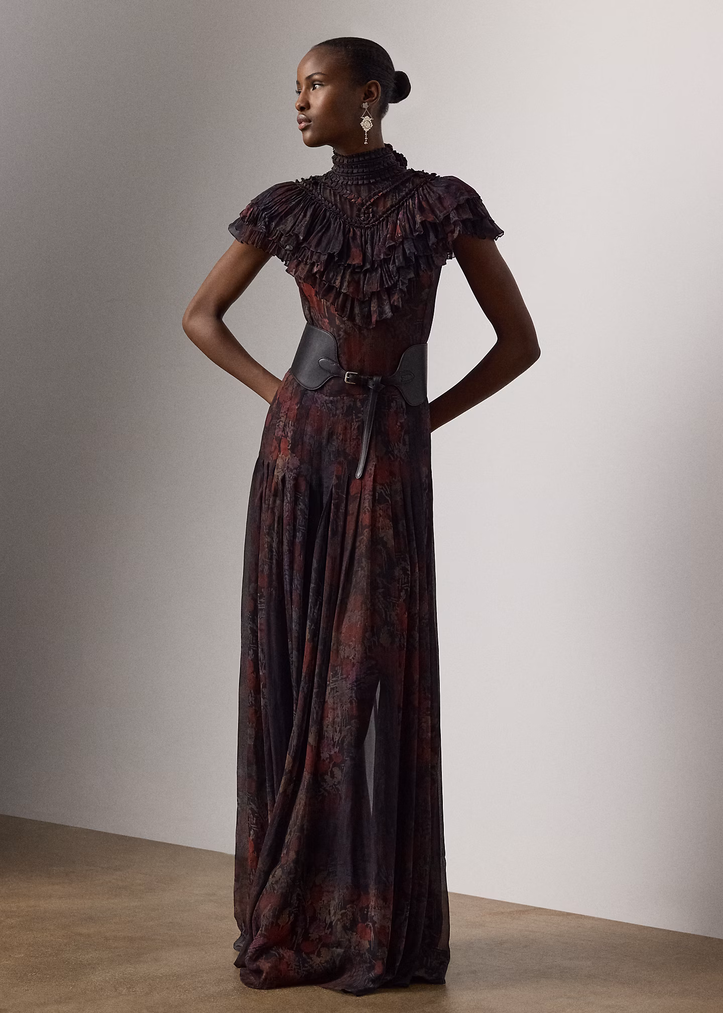 Geblümtes Chiffon-Abendkleid Cressida - RALPH LAUREN OUTLET