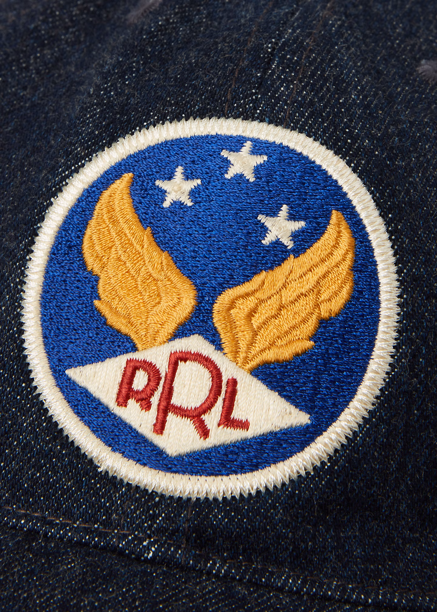 Denim-Baseballkappe mit Flügellogo - RALPH LAUREN OUTLET