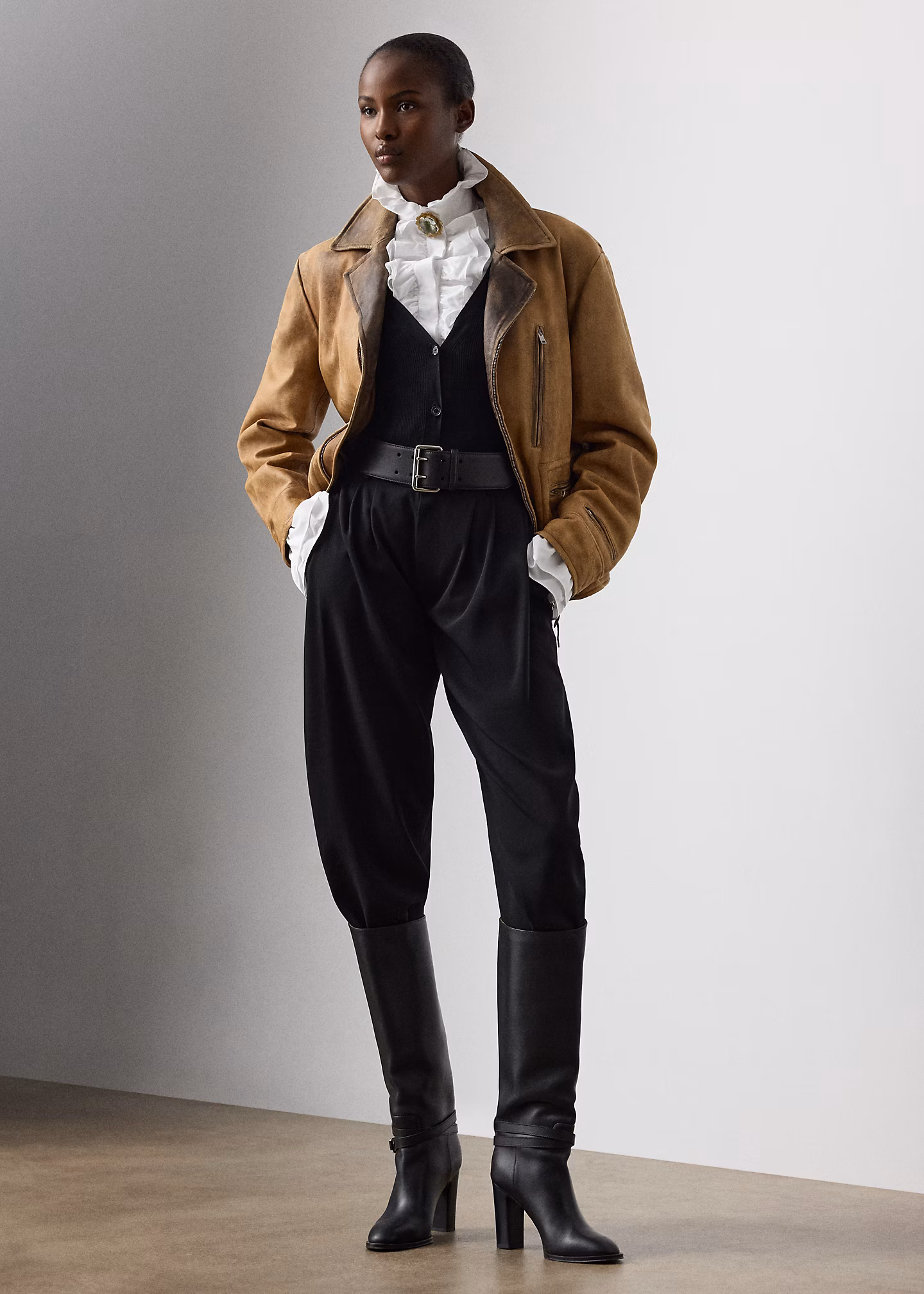 Hose Jeanne aus Wollgabardine - RALPH LAUREN OUTLET