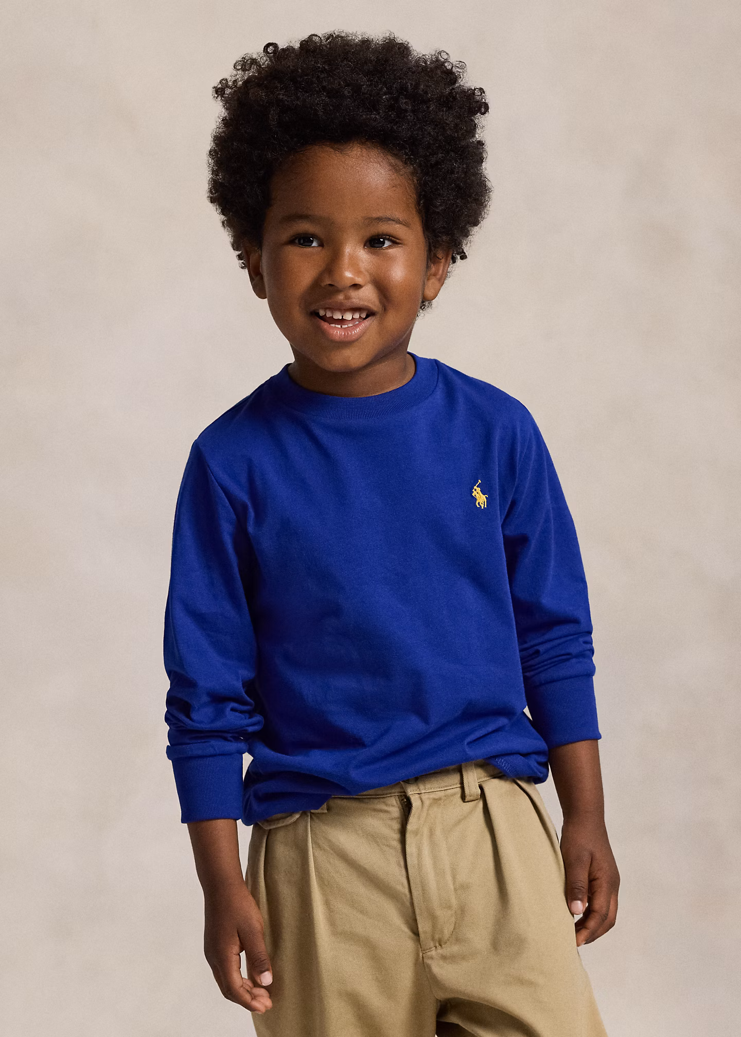 Langarm-T-Shirt aus Baumwolljersey - RALPH LAUREN OUTLET