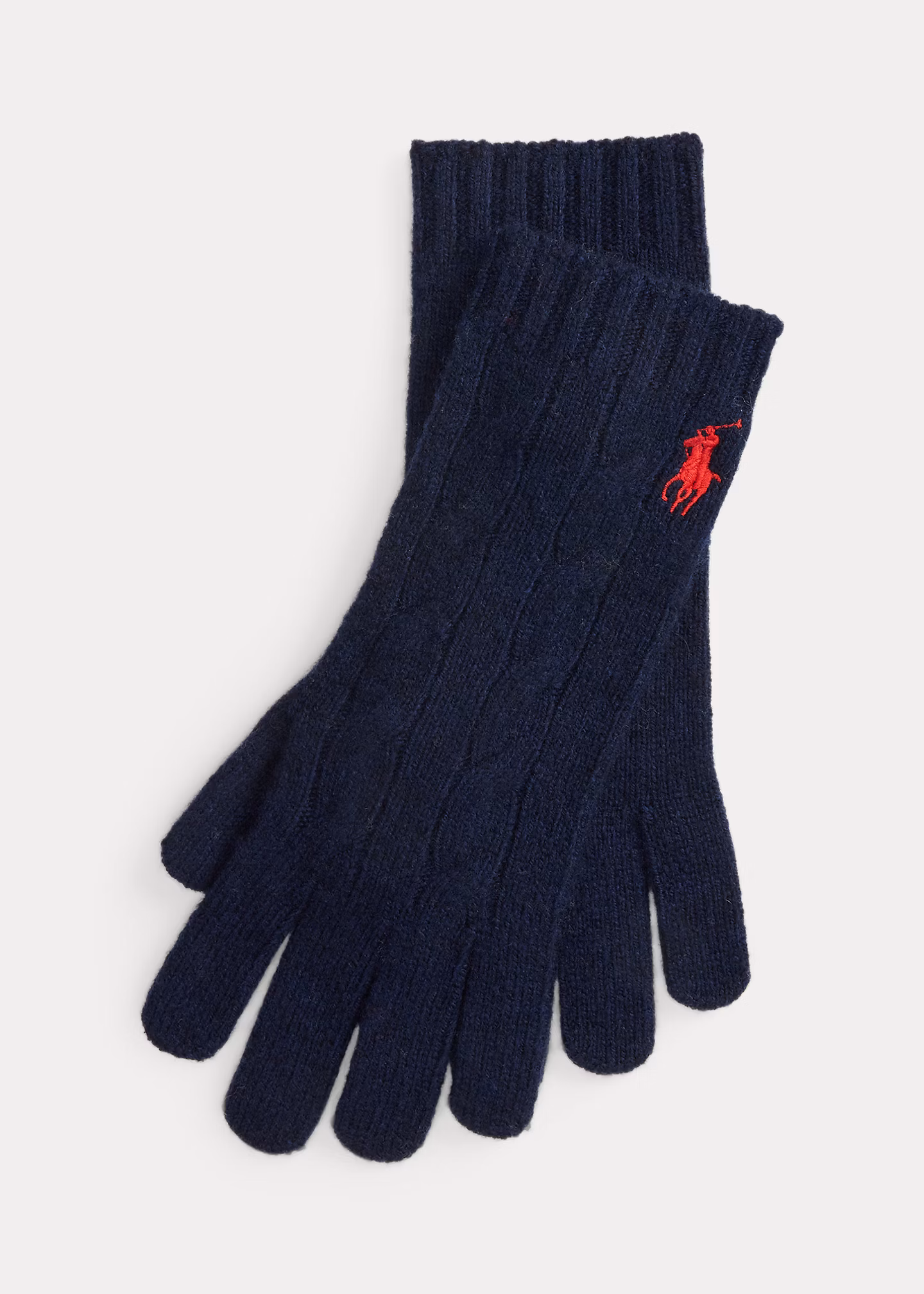Woll-Kaschmir-Handschuhe mit Zopfmuster - RALPH LAUREN OUTLET