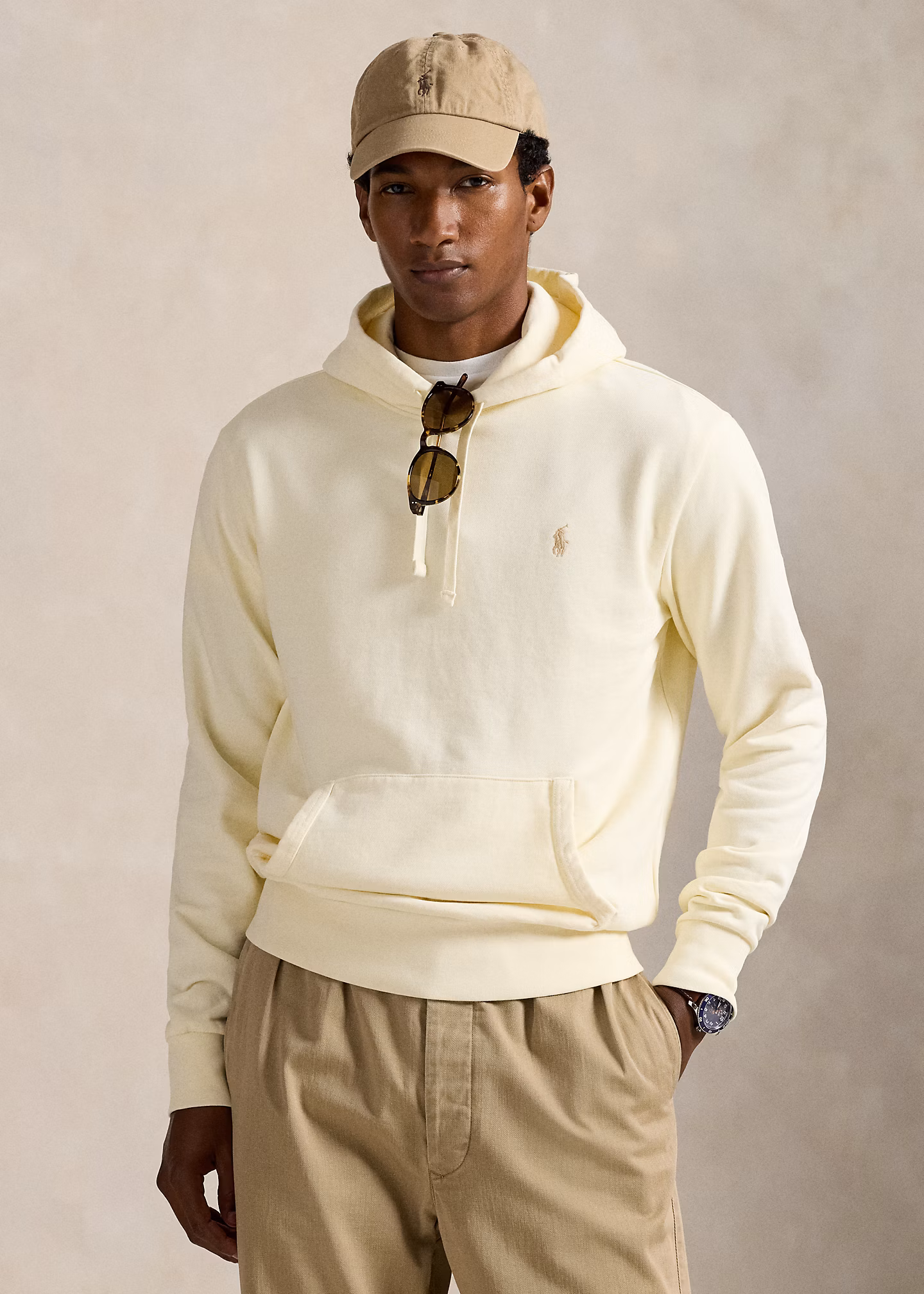 Kapuzenpullover aus Loopback-Fleece - RALPH LAUREN OUTLET