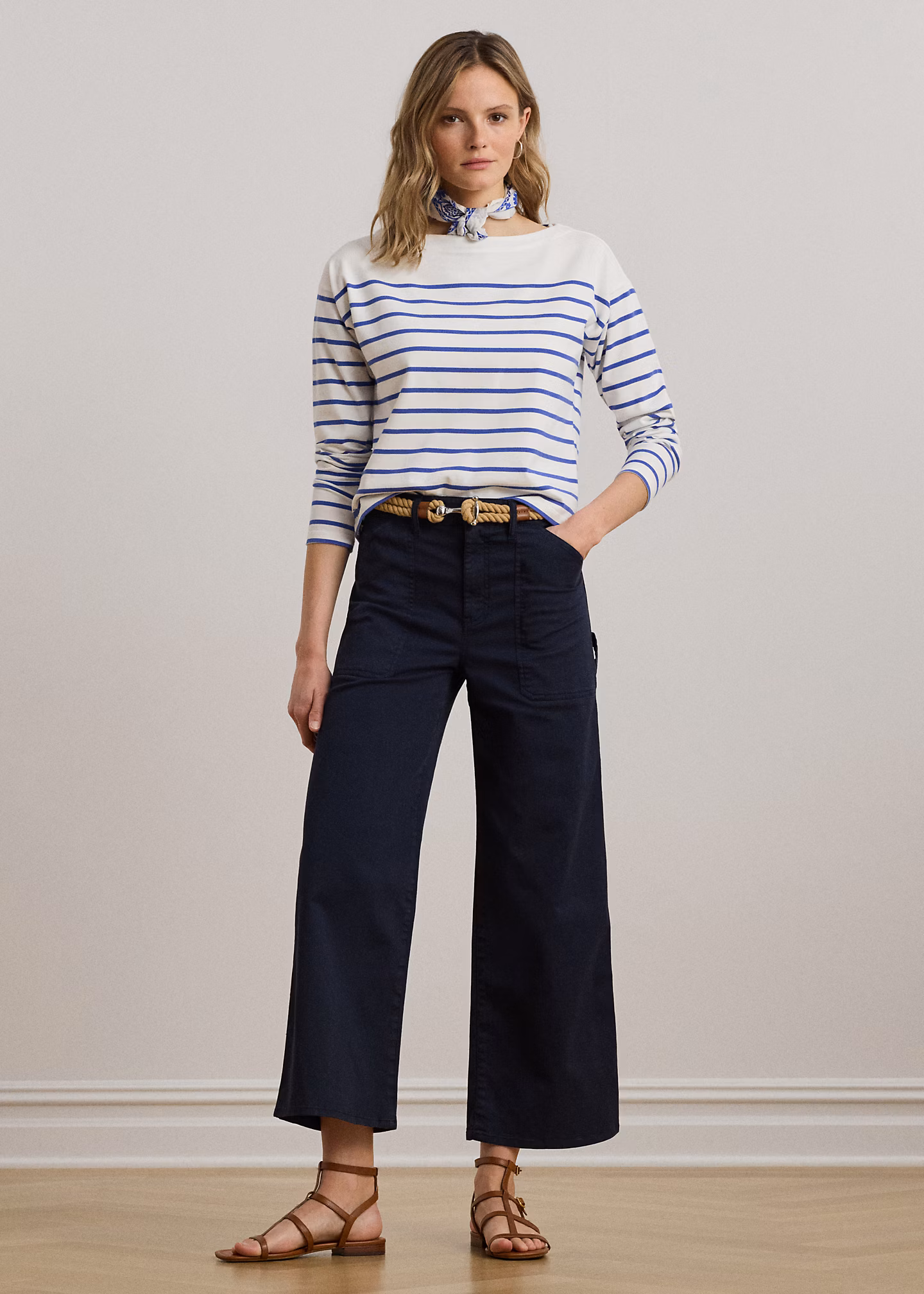 Chinohose in 3/4-Länge mit weitem Bein - RALPH LAUREN OUTLET