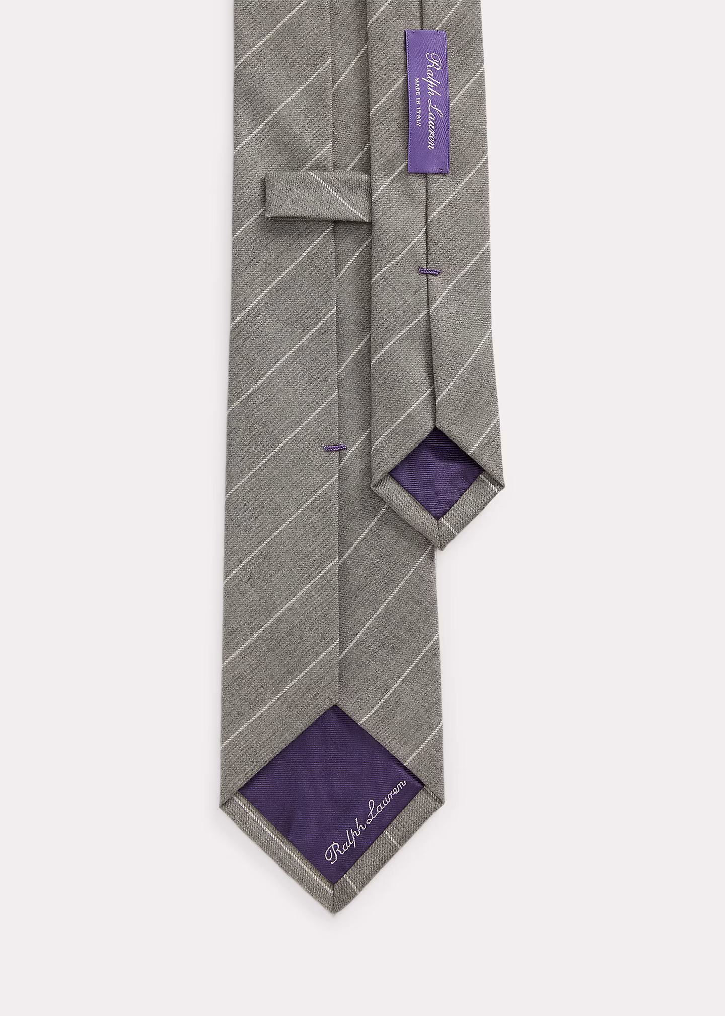 Wollflanell-Krawatte mit Nadelstreifen - RALPH LAUREN OUTLET