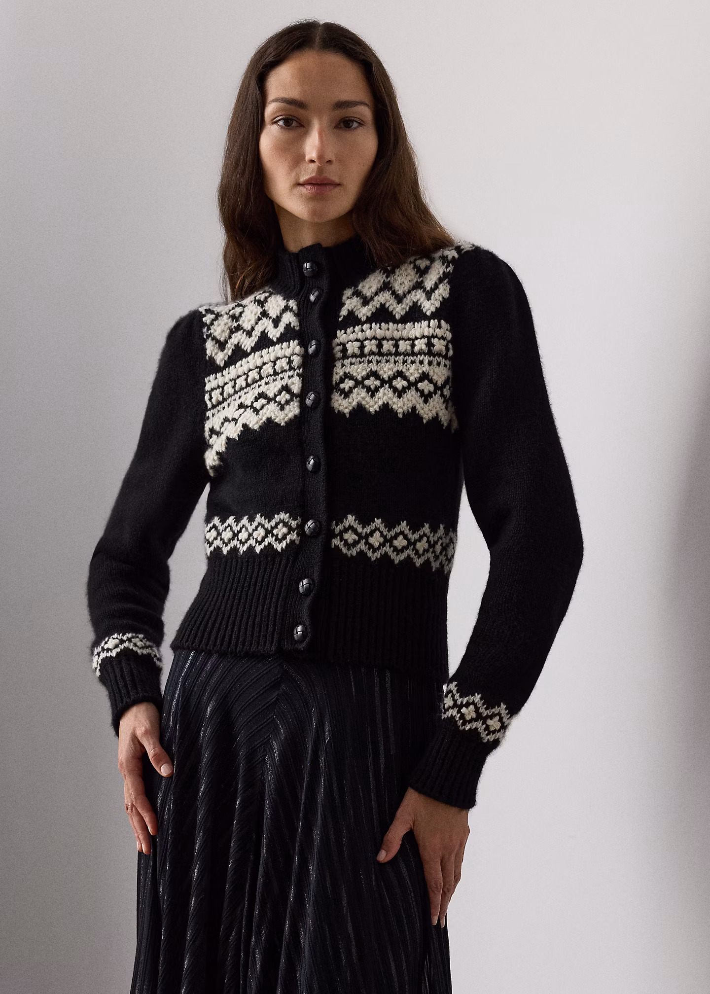 Jacquard-Strickjacke aus Kaschmir - RALPH LAUREN OUTLET