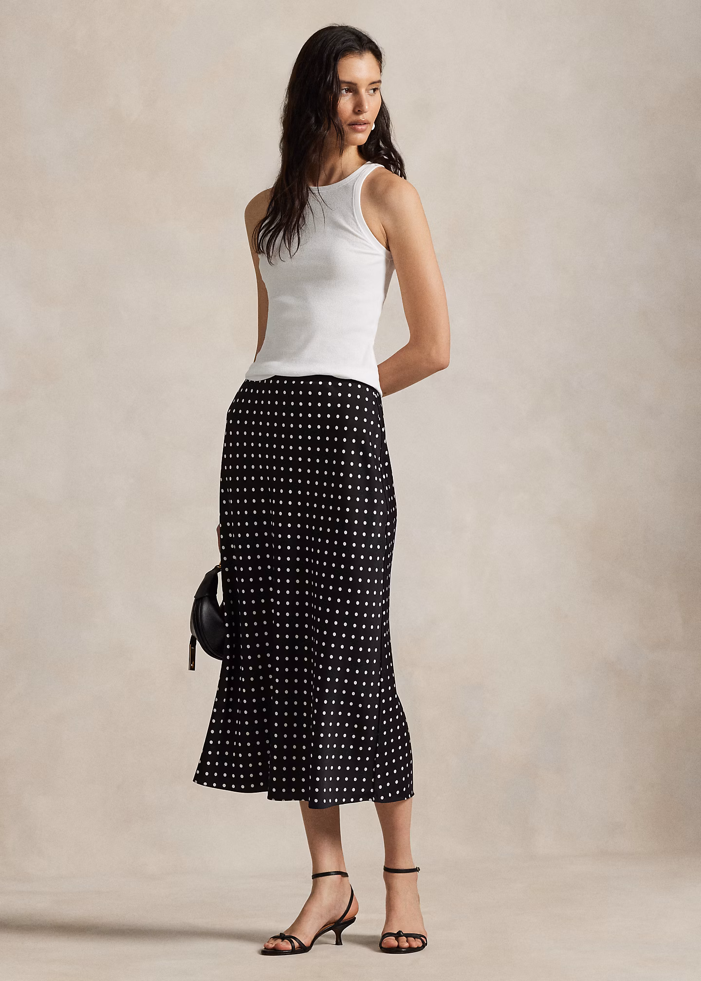 Satinrock mit Punkten - RALPH LAUREN OUTLET