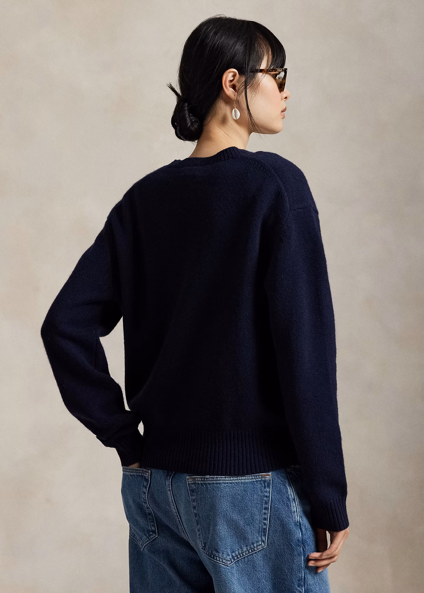 Woll-Kaschmir-Pullover mit Polo Bear - RALPH LAUREN OUTLET