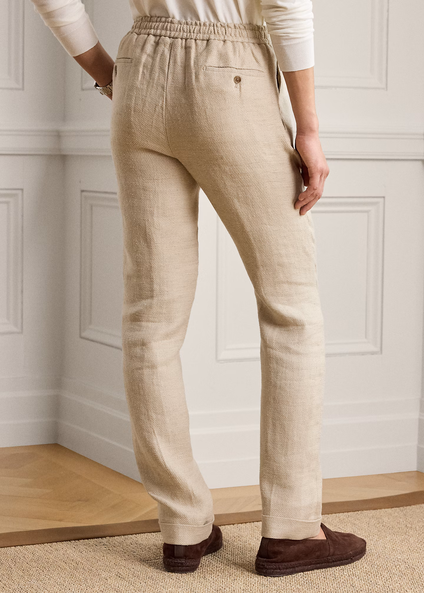 Strukturierte Hose aus Leinenmischung - RALPH LAUREN OUTLET