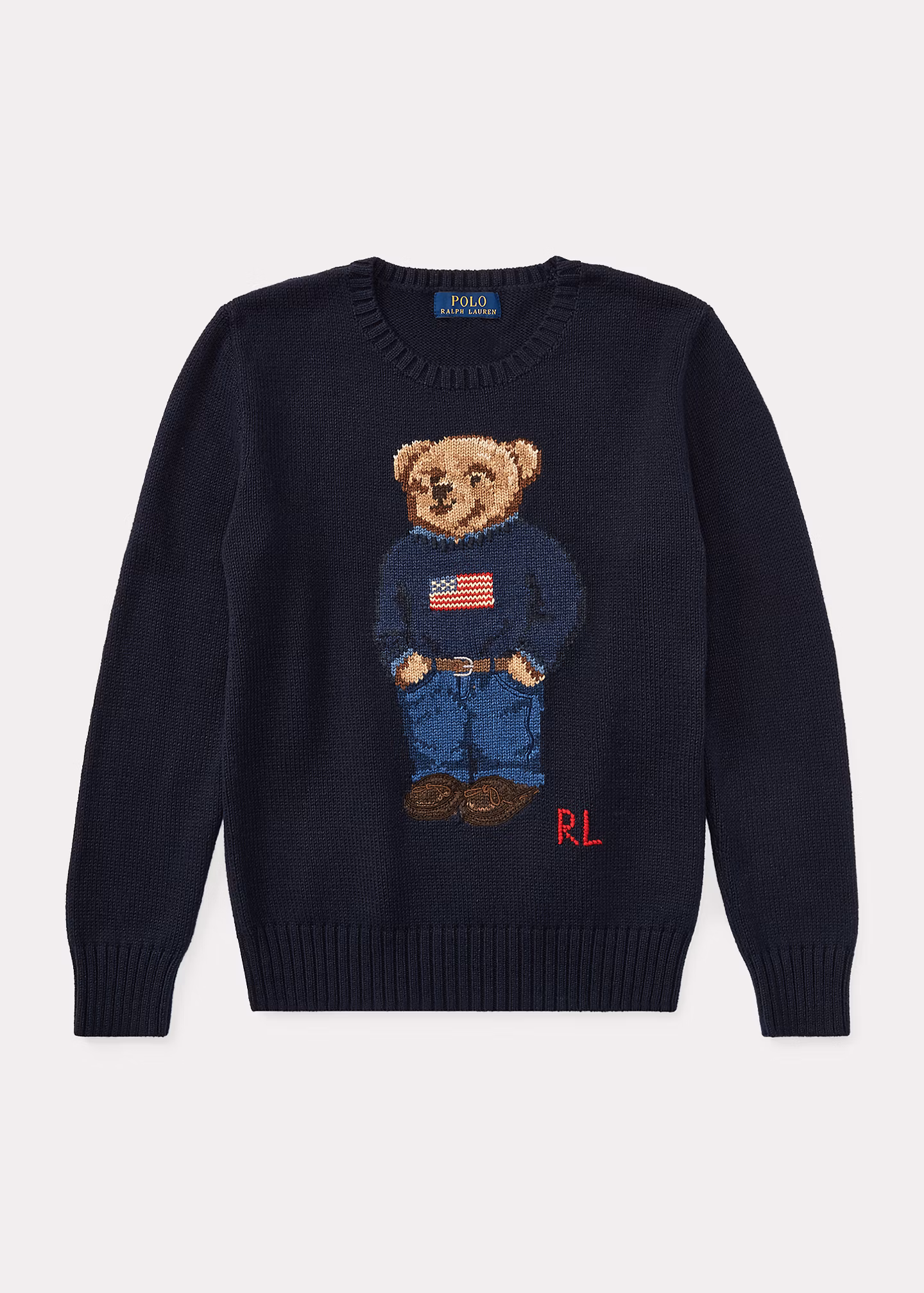 Baumwollpullover mit Polo Bear - RALPH LAUREN OUTLET
