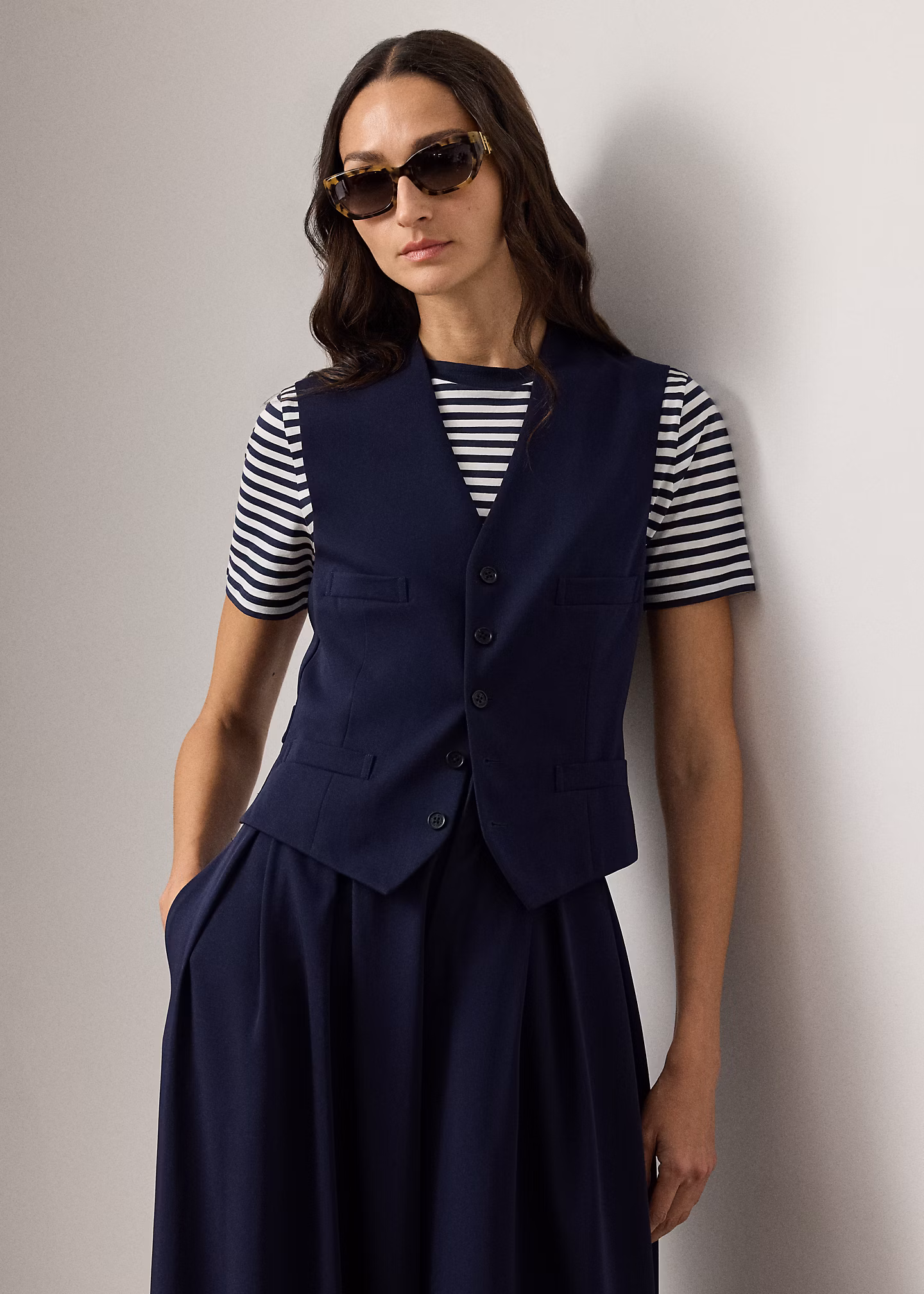 Weste Jaiden aus Wollgabardine - RALPH LAUREN OUTLET