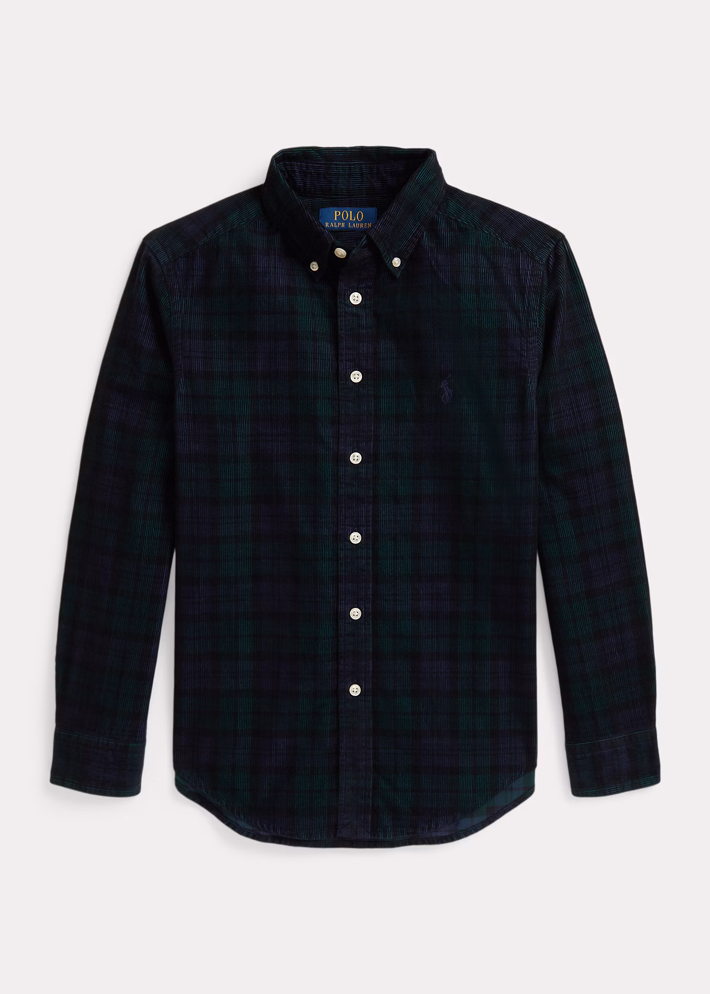 Kariertes Hemd aus Baumwollkordsamt - RALPH LAUREN OUTLET