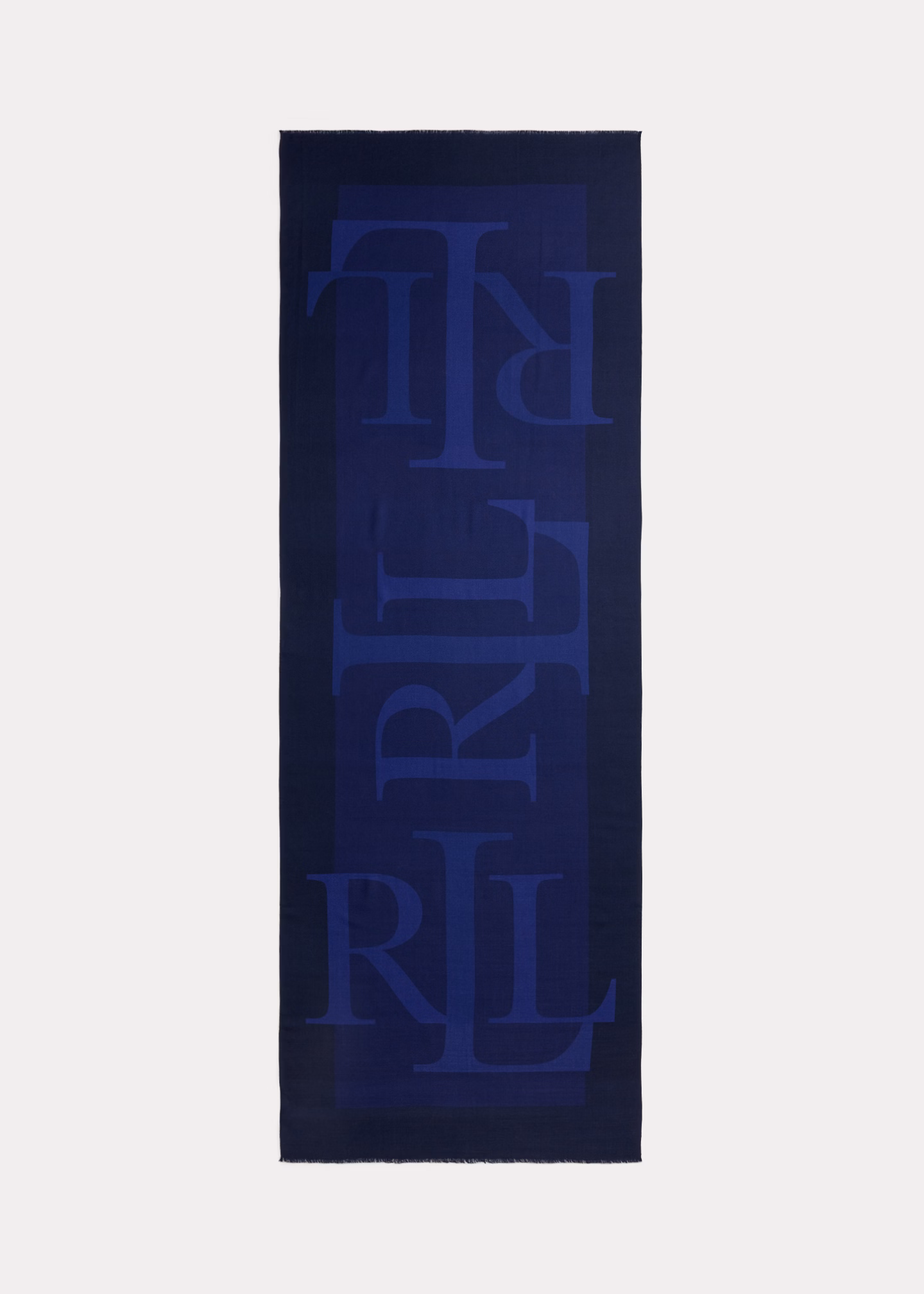 Jacquard-Wickelschal aus Wolle mit Logo - RALPH LAUREN OUTLET