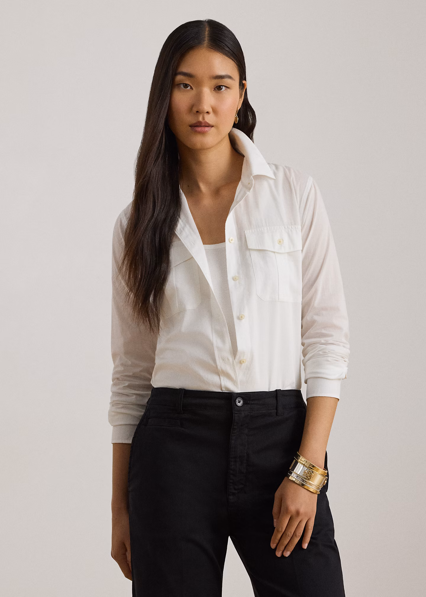 Classic-Fit Hemd aus Baumwollvoile - RALPH LAUREN OUTLET