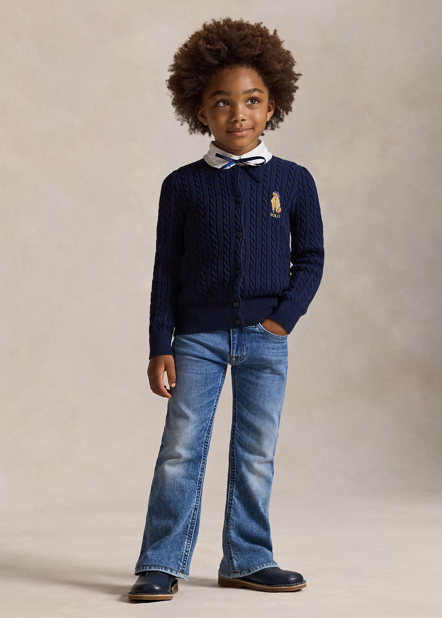 Ausgestellte Denim-Jeans in Indigo - RALPH LAUREN OUTLET