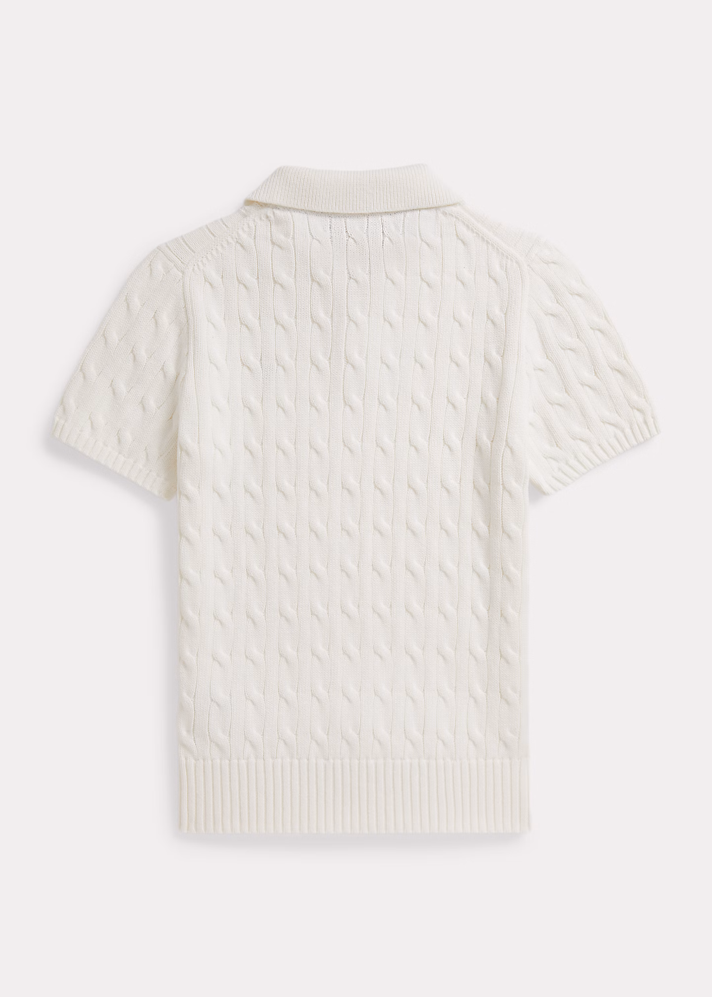 Polo-Pullover mit Zopfmuster - RALPH LAUREN OUTLET