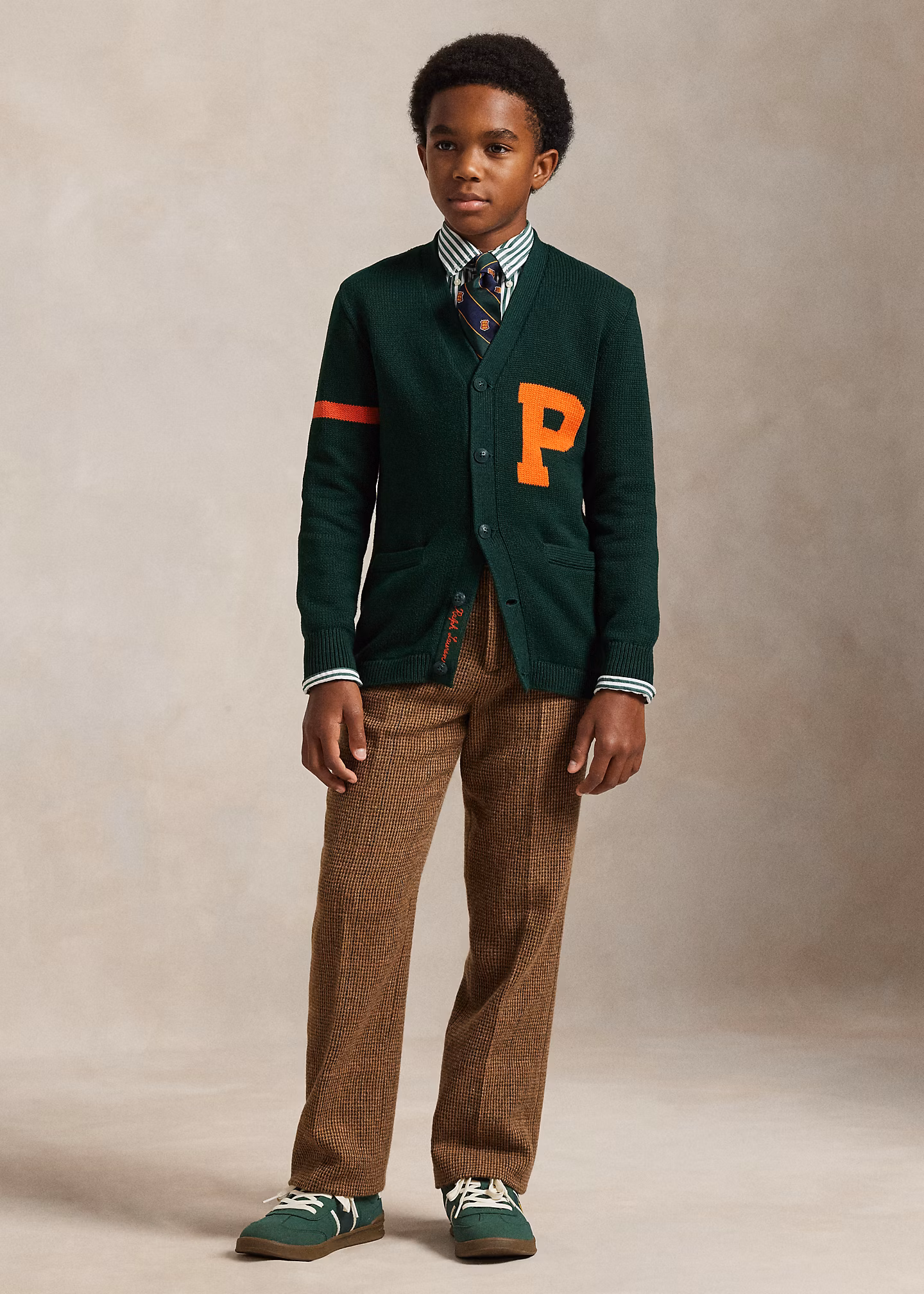 Hose aus Wolltweed mit Glencheck-Muster - RALPH LAUREN OUTLET