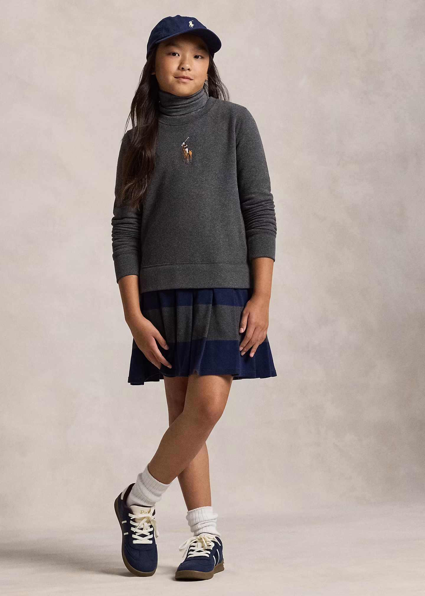 Fleece-Sweatshirtkleid mit Big Pony - RALPH LAUREN OUTLET