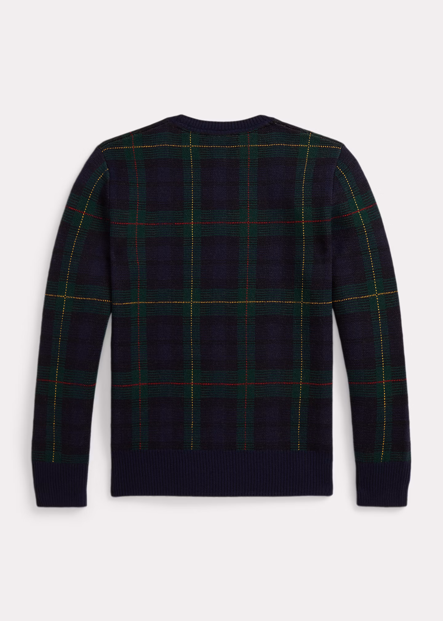 Karierter Wollpullover mit Pony-Wappen - RALPH LAUREN OUTLET