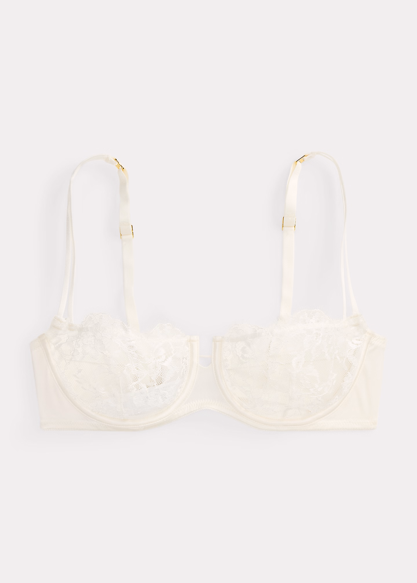 Balconette-BH aus Satin und Spitze - RALPH LAUREN OUTLET