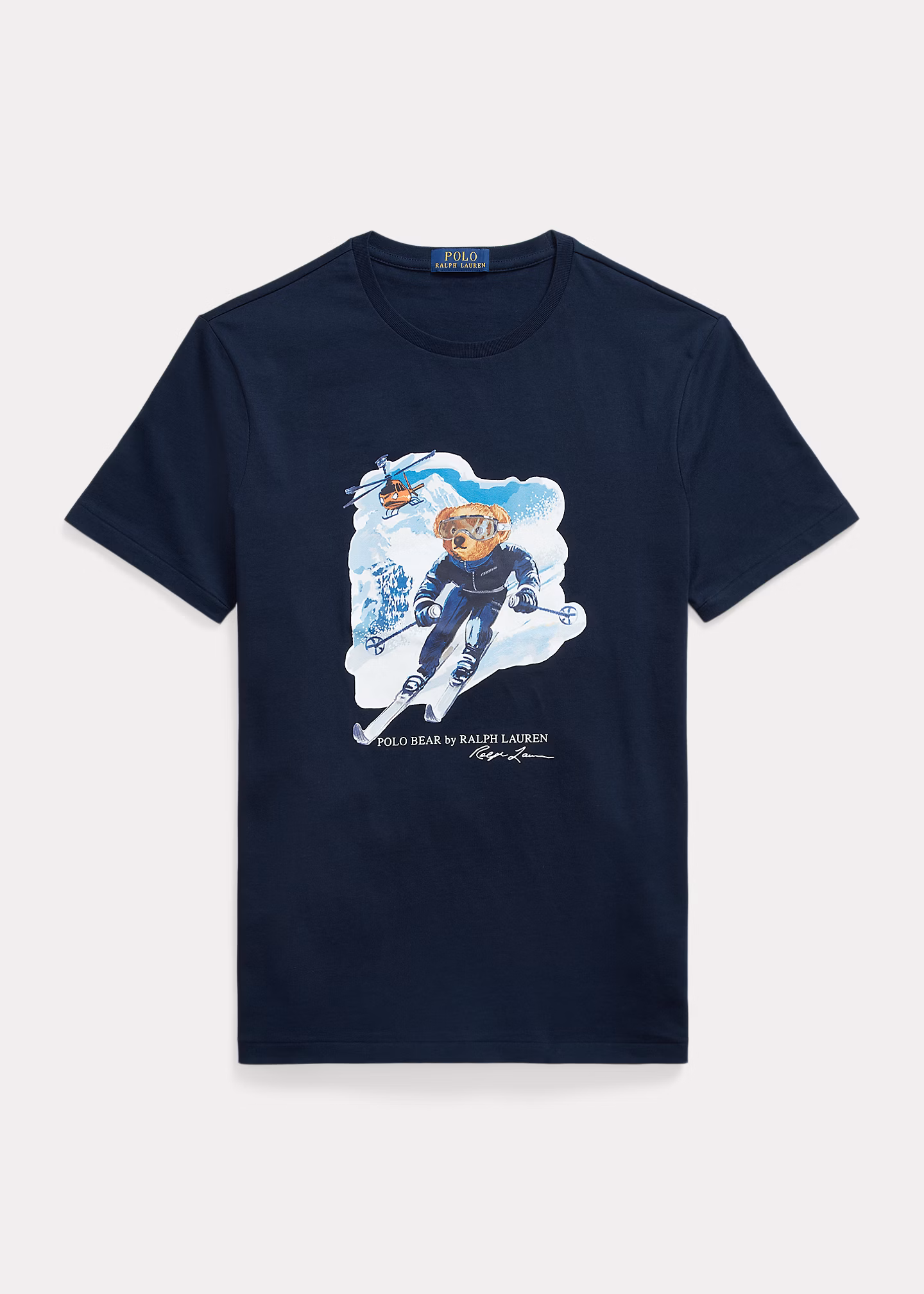 Custom-Slim-Fit T-Shirt mit Polo Bear - RALPH LAUREN OUTLET