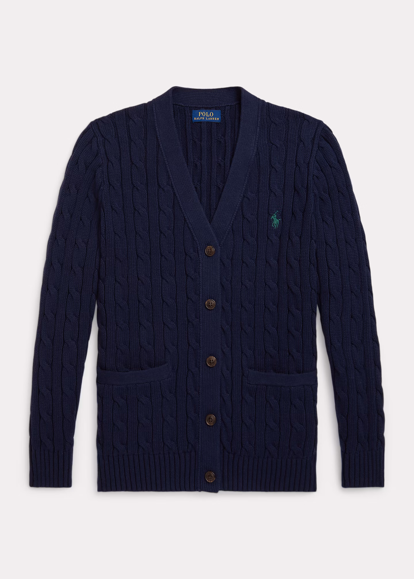 Baumwoll-Strickjacke mit V-Ausschnitt - RALPH LAUREN OUTLET