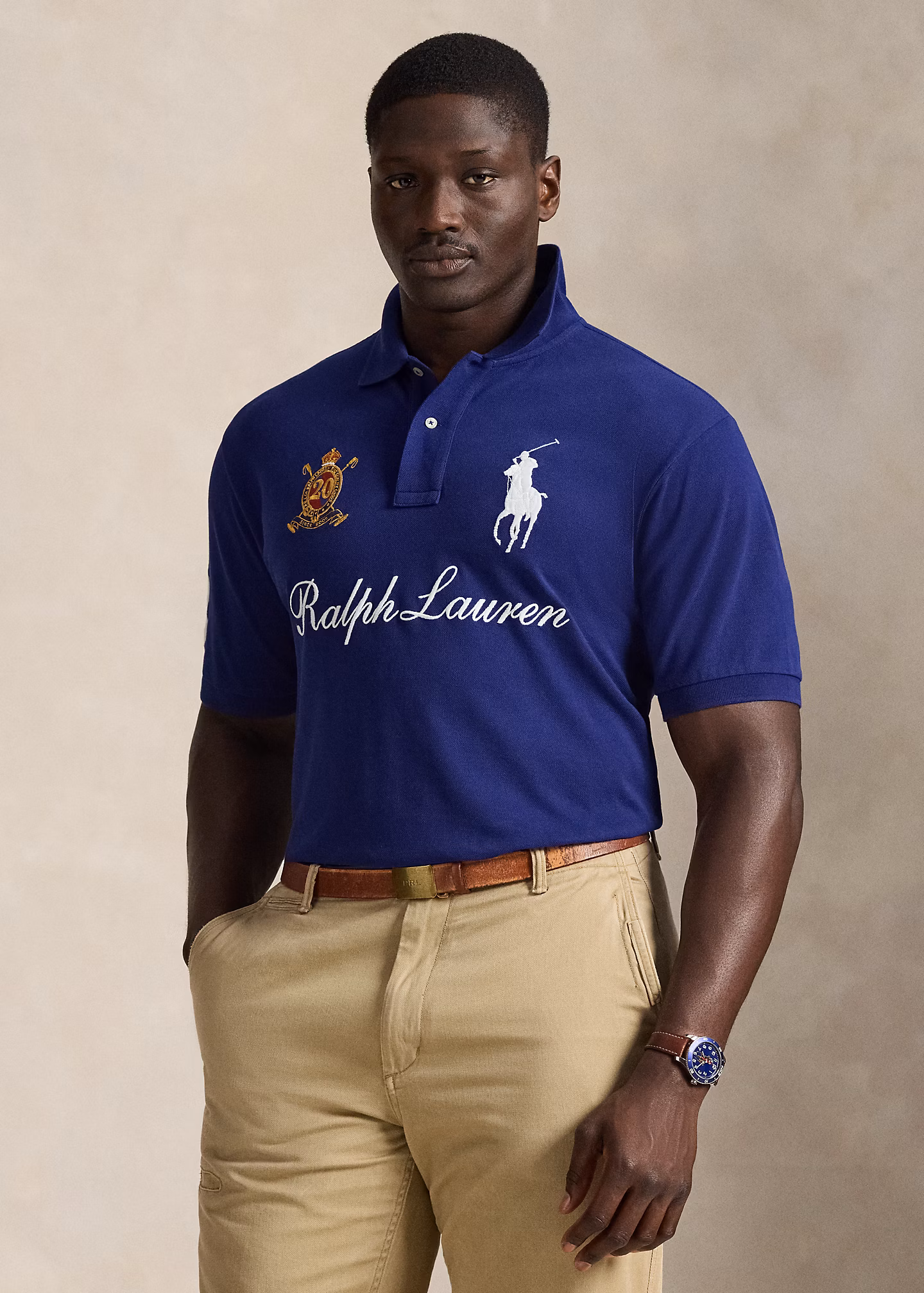 Poloshirt mit Jubiläumswappen - RALPH LAUREN OUTLET