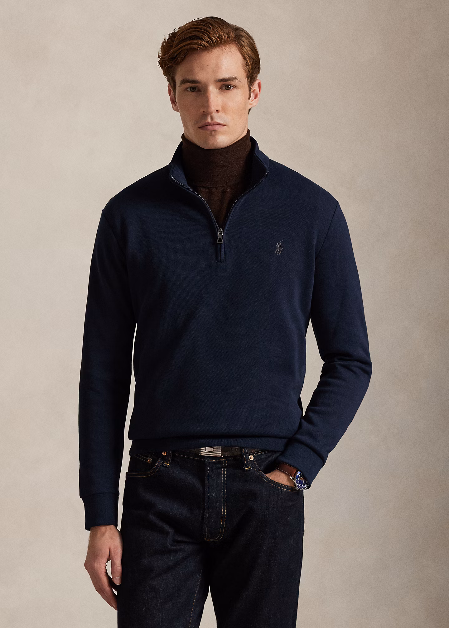 Doppellagiger Halbrollkragen-Pullover - RALPH LAUREN OUTLET