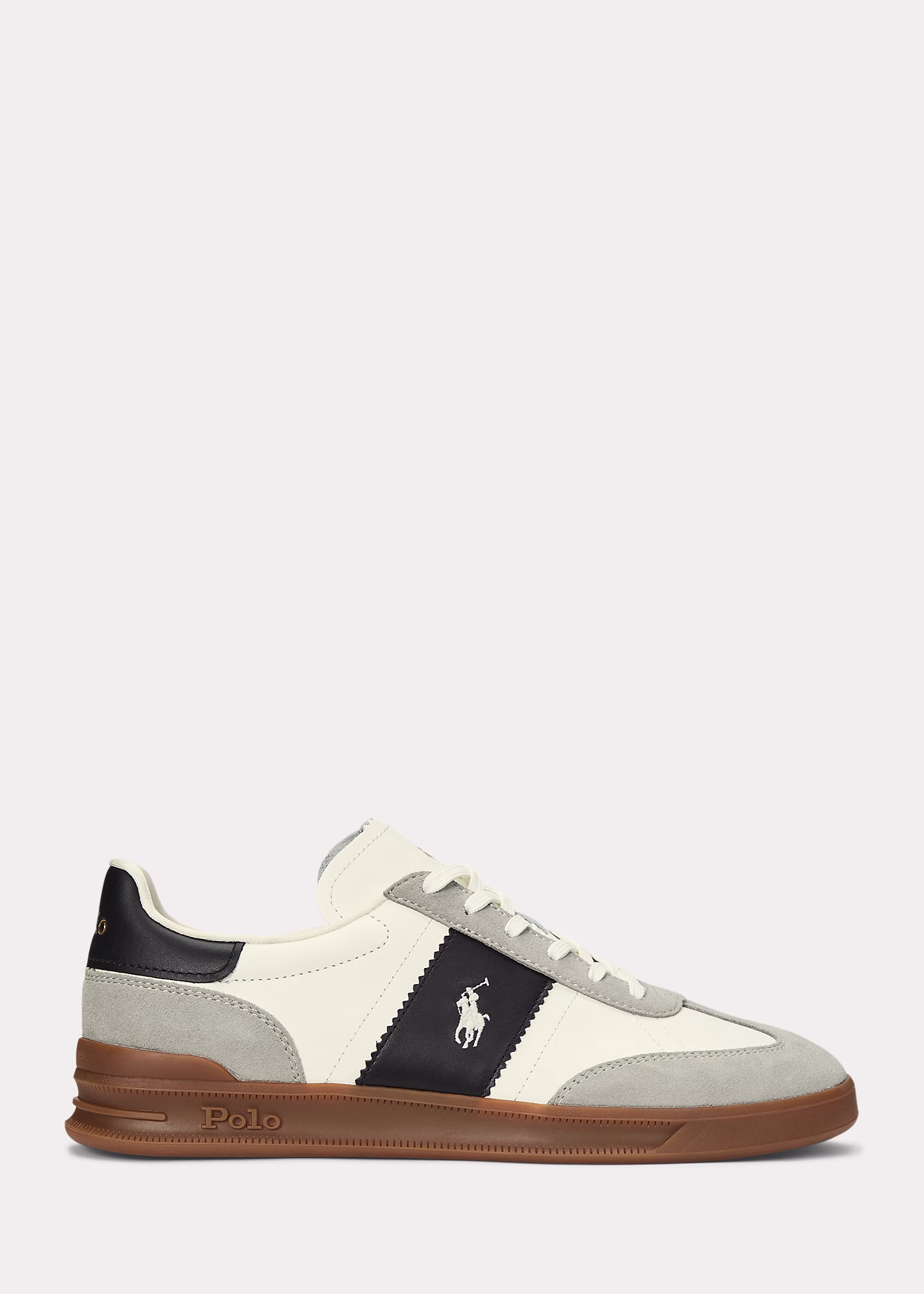 Sneaker Aera aus Leder und Wildleder - RALPH LAUREN OUTLET