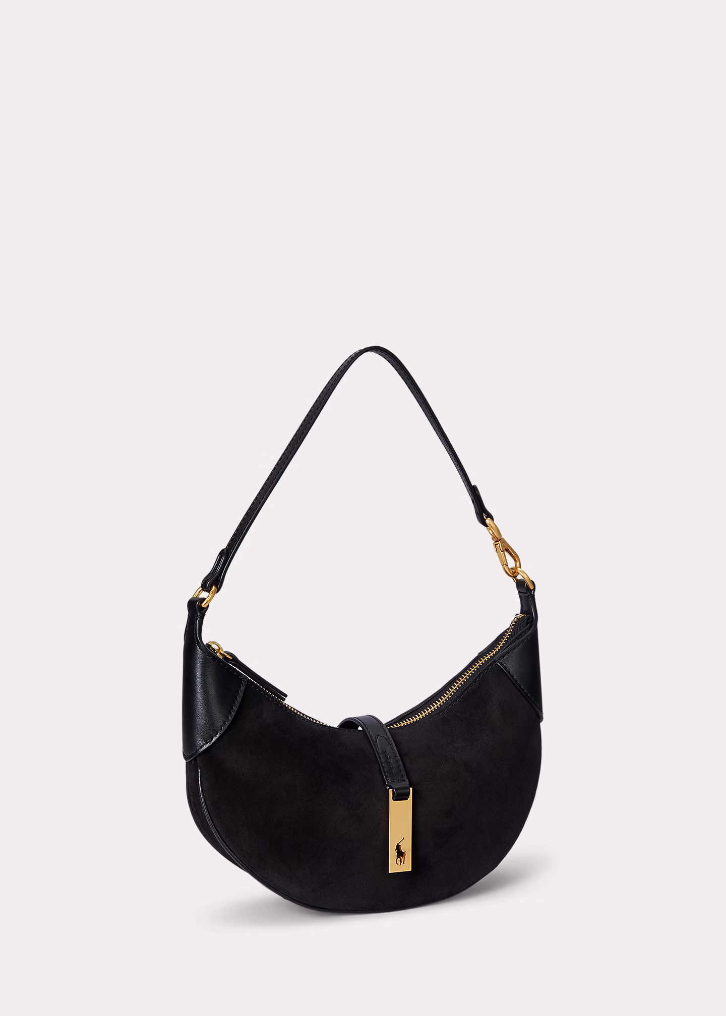 Mini-Schultertasche Polo ID aus Wildleder - RALPH LAUREN OUTLET