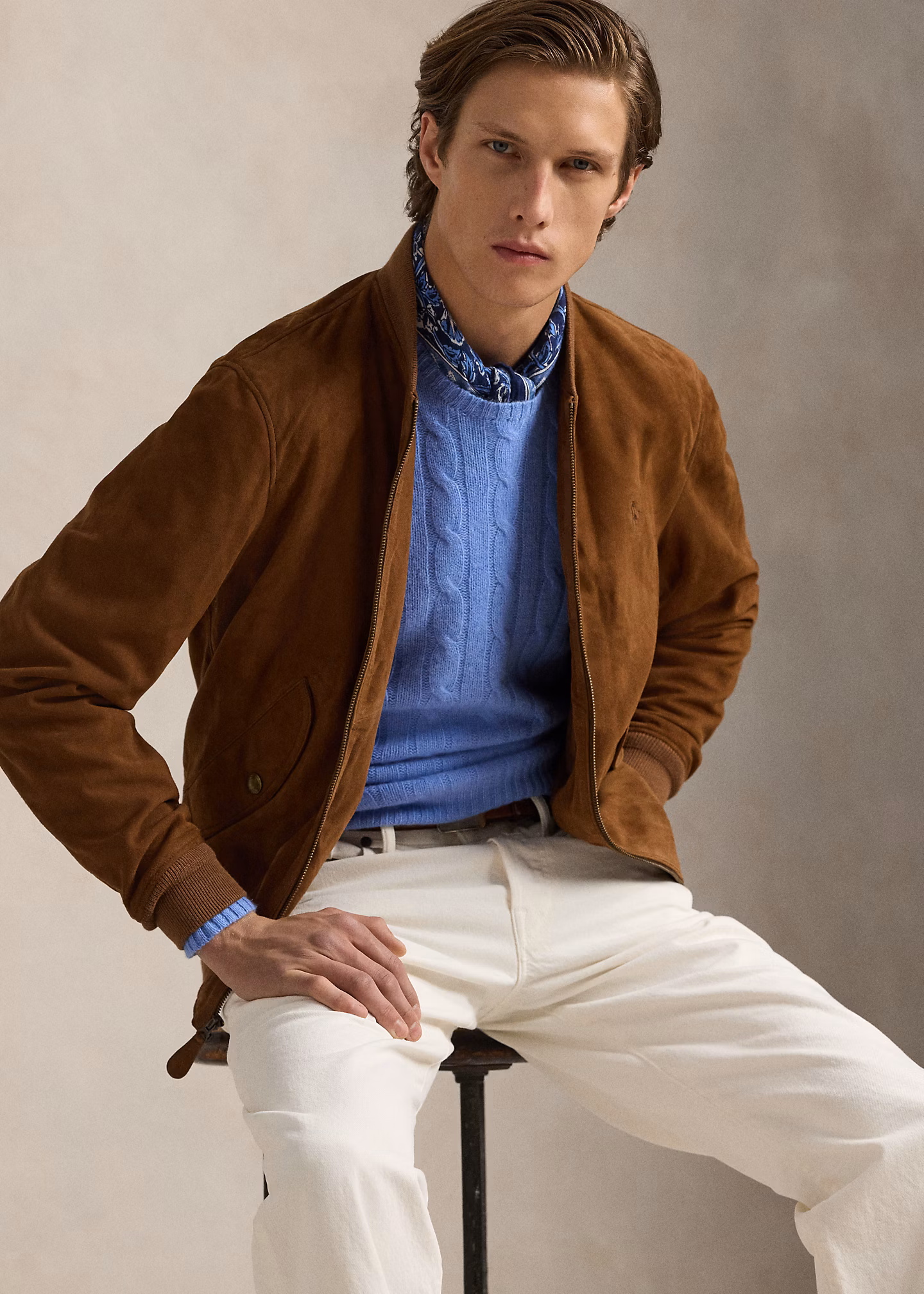 Fliegerjacke aus Wildleder - RALPH LAUREN OUTLET