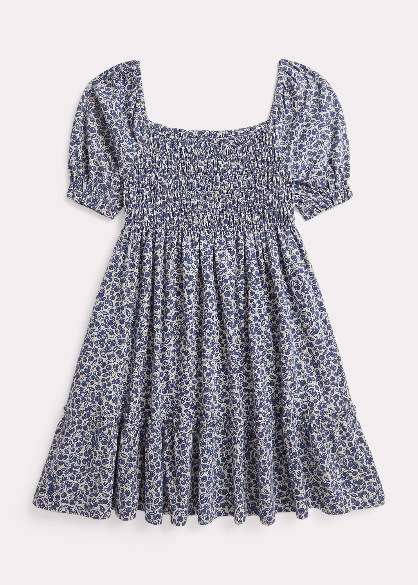 Baumwolljerseykleid mit Blaubeer-Druck - RALPH LAUREN OUTLET