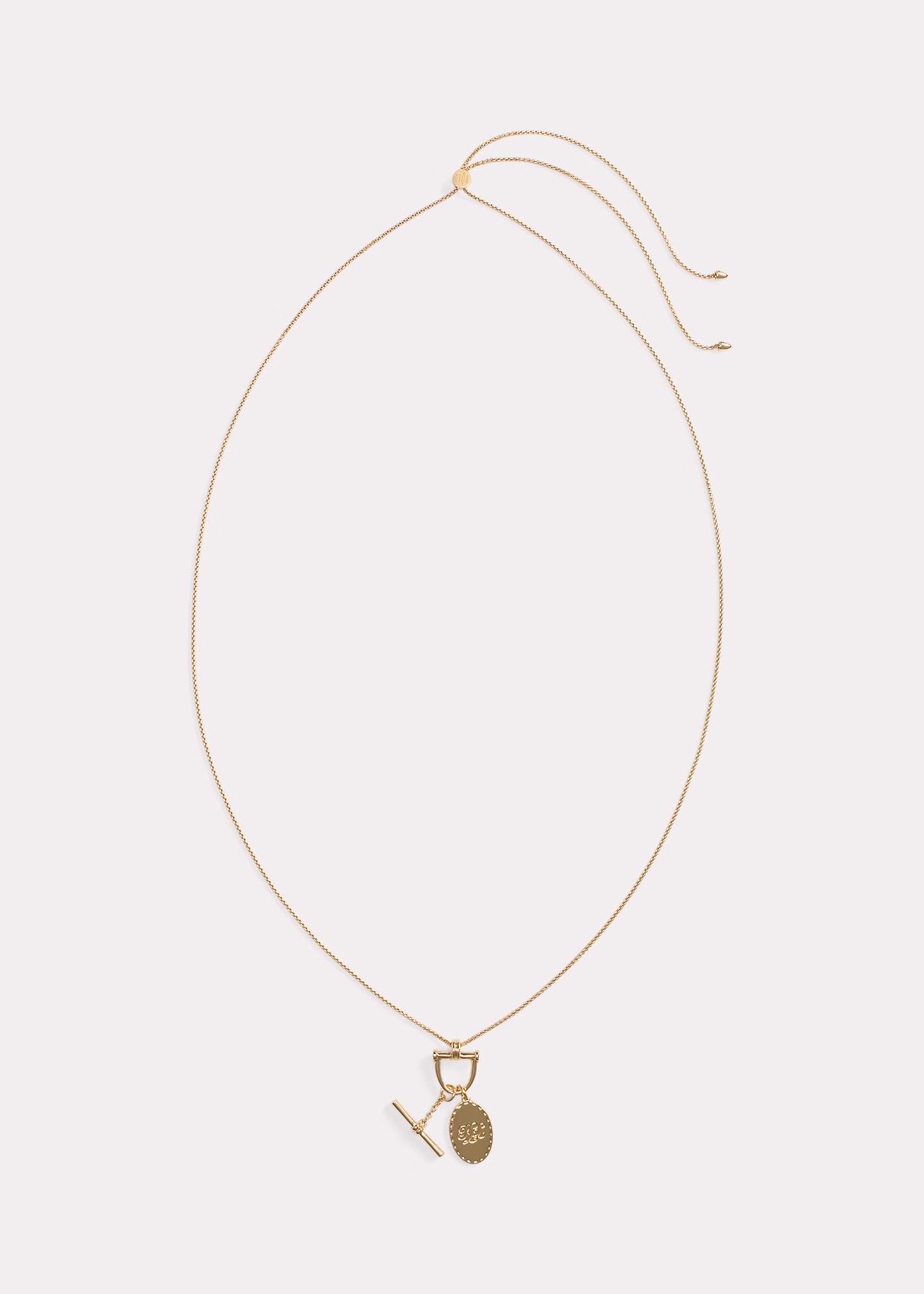 Vergoldete Halskette mit Anhängern - RALPH LAUREN OUTLET