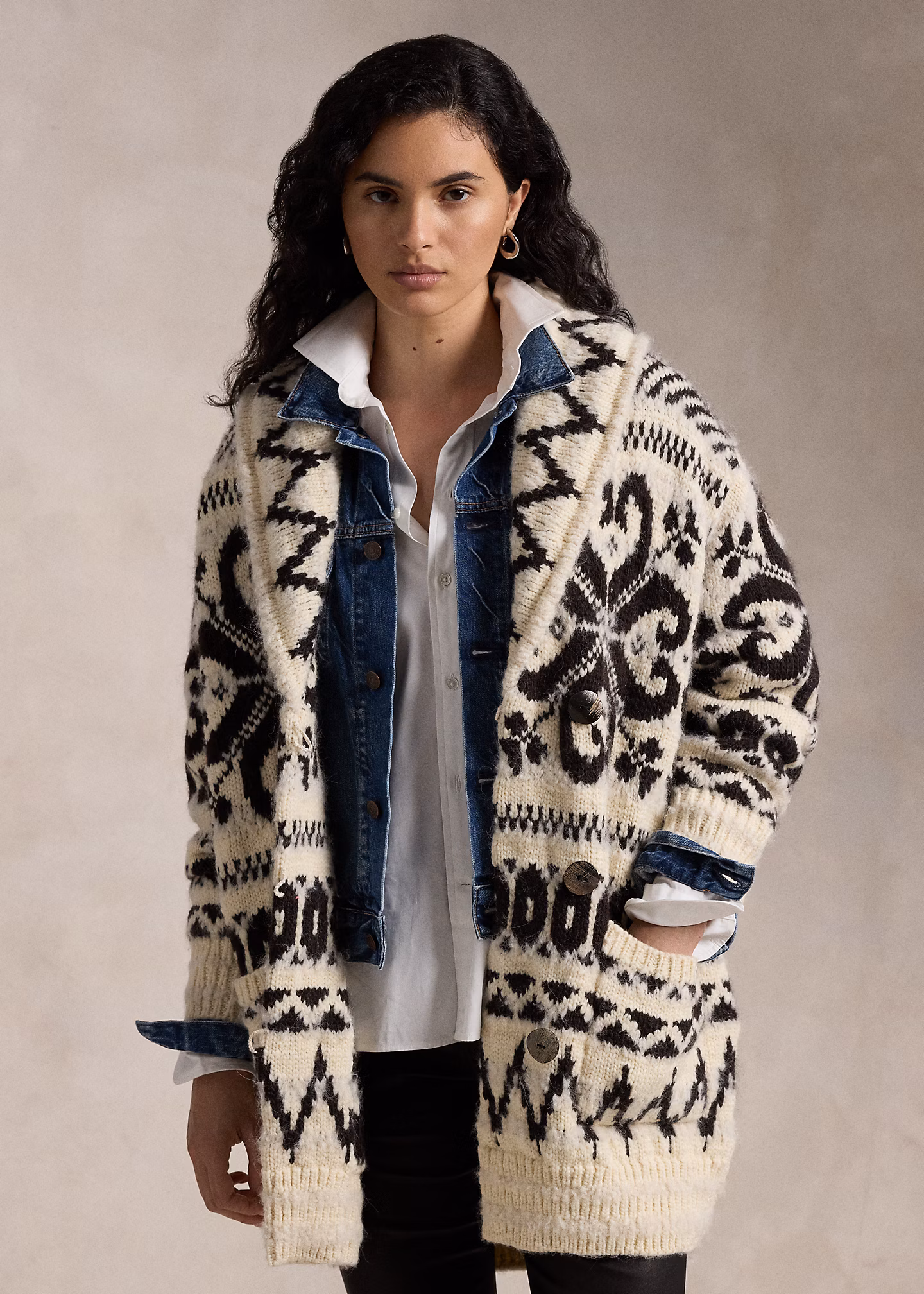 Strickjacke mit Schalkragen - RALPH LAUREN OUTLET