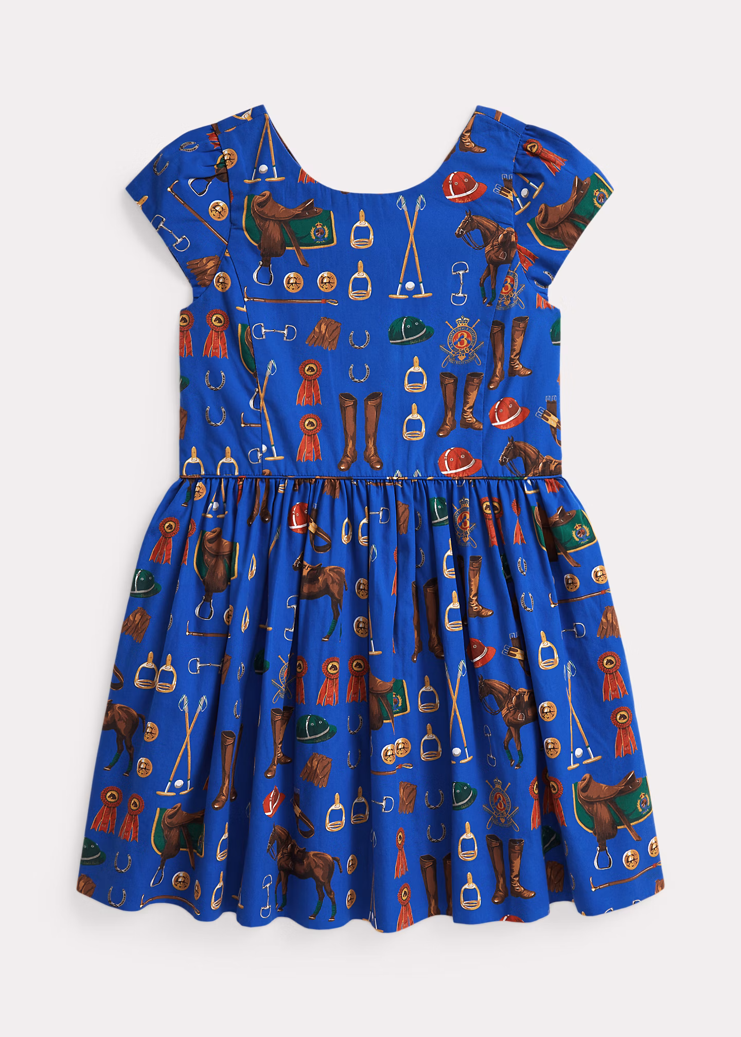 Popelinekleid mit Reitsportmuster - RALPH LAUREN OUTLET