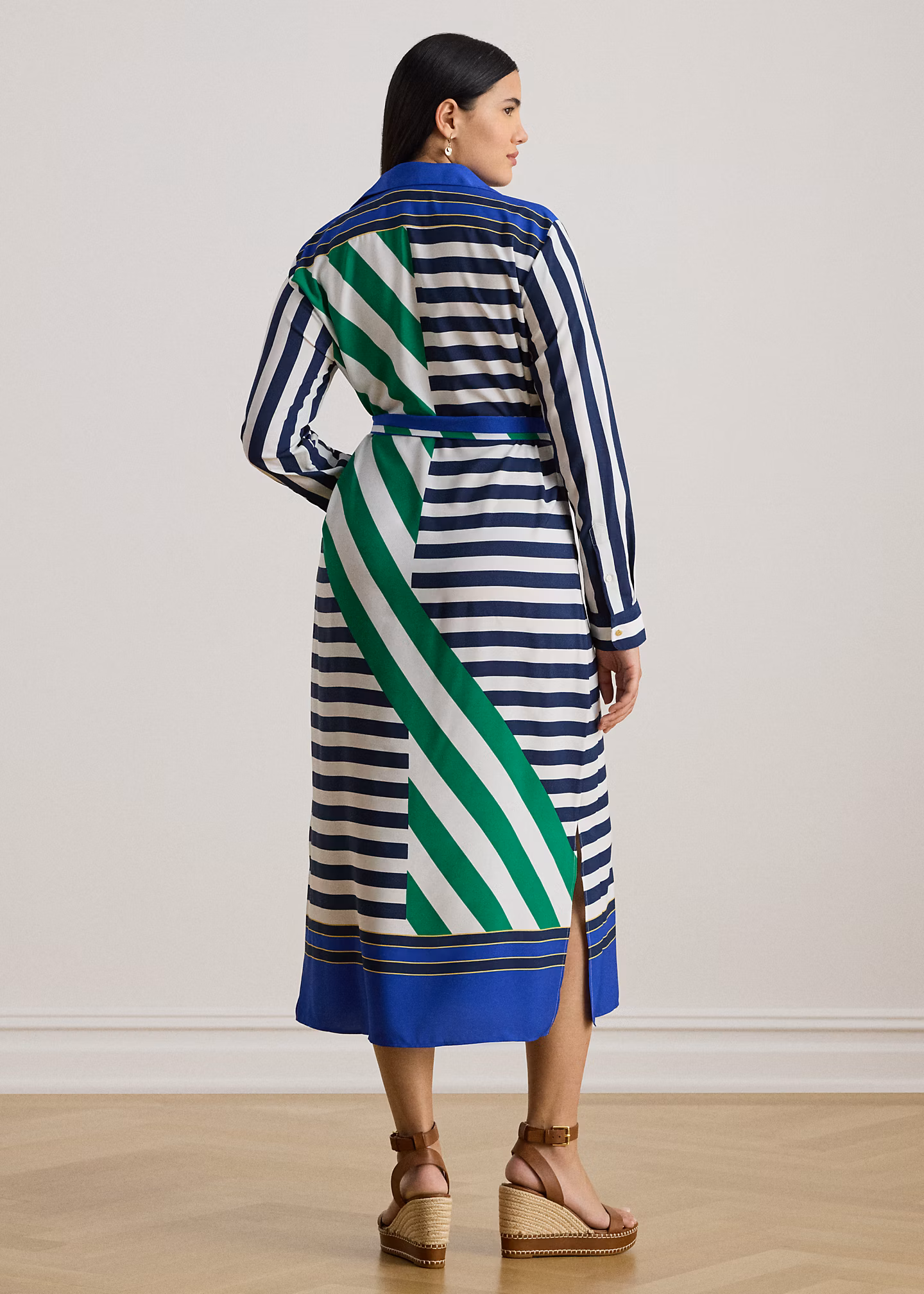 Crêpe-Hemdkleid mit Streifen - RALPH LAUREN OUTLET