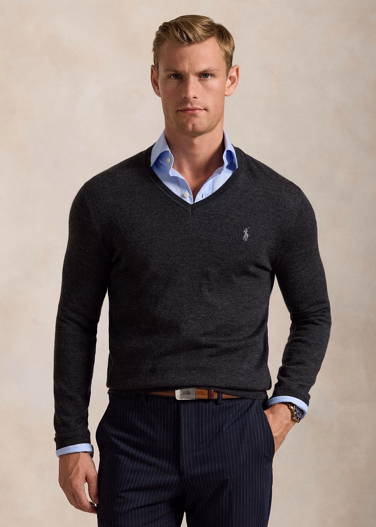 Waschbarer Slim-Fit Wollpullover - RALPH LAUREN OUTLET