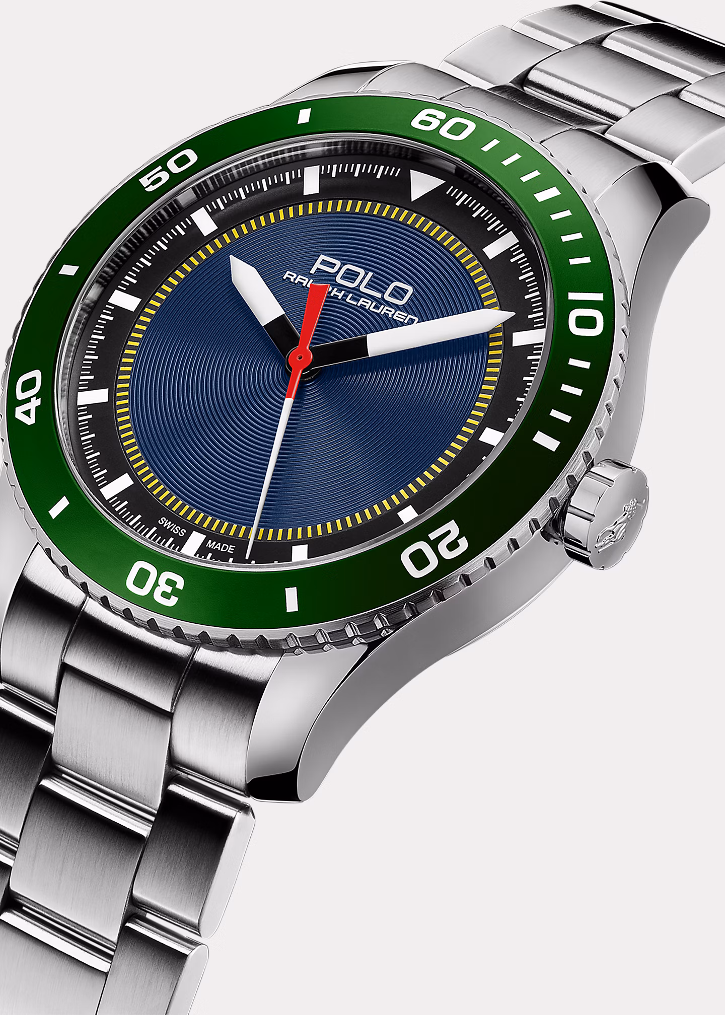 Armbanduhr Polo Sport mit grüner Lünette - RALPH LAUREN OUTLET