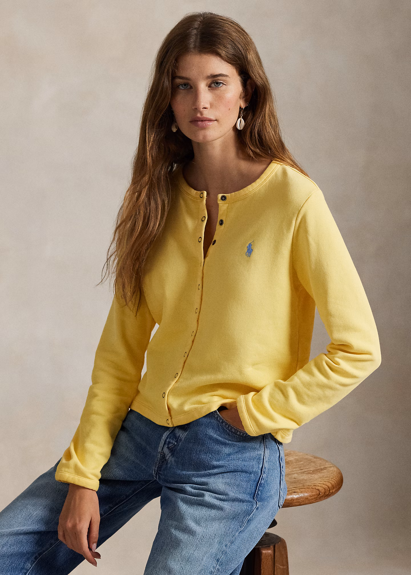 Strickjacke aus French-Terry - RALPH LAUREN OUTLET