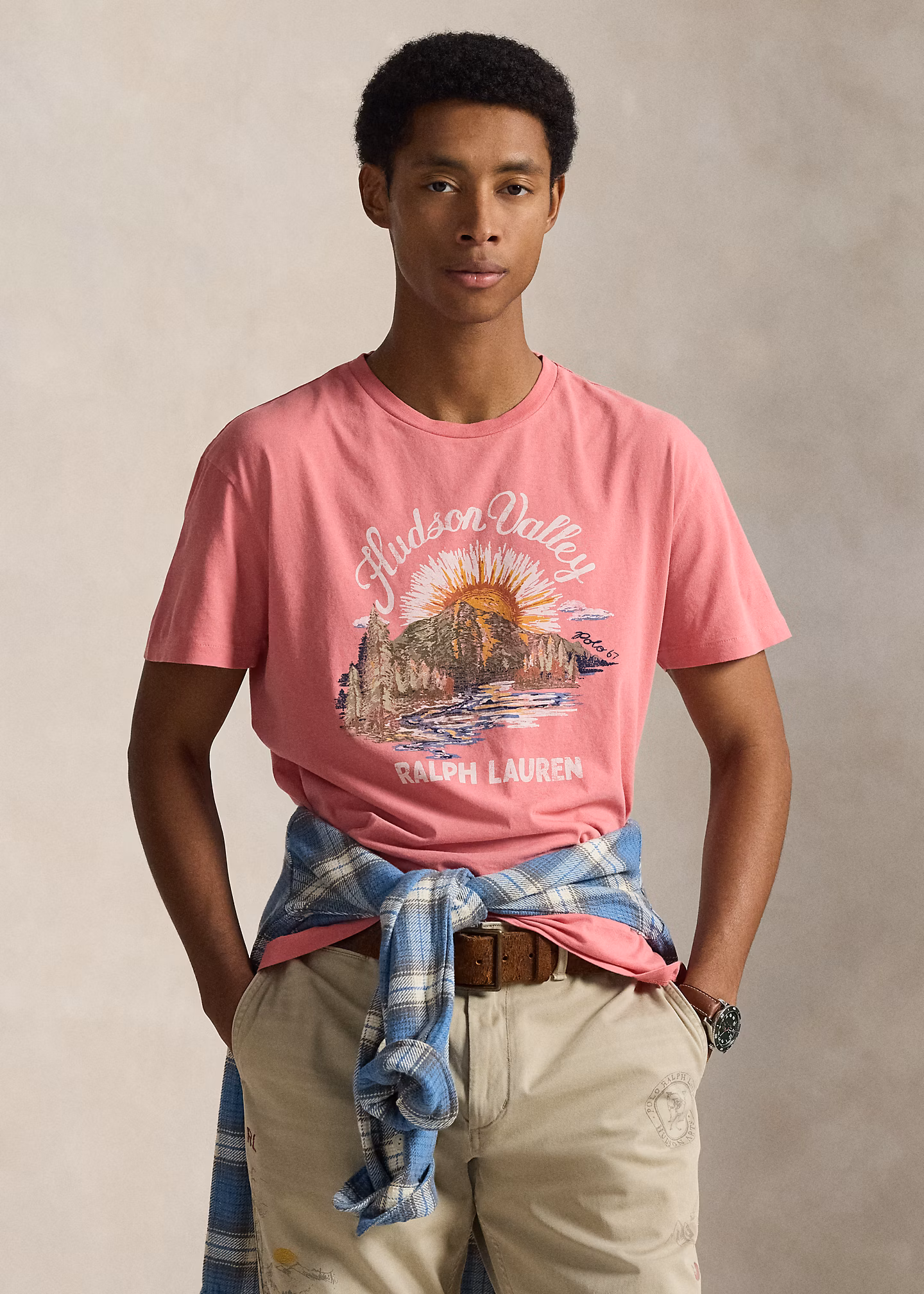 Classic-Fit T-Shirt aus Jersey mit Grafik - RALPH LAUREN OUTLET