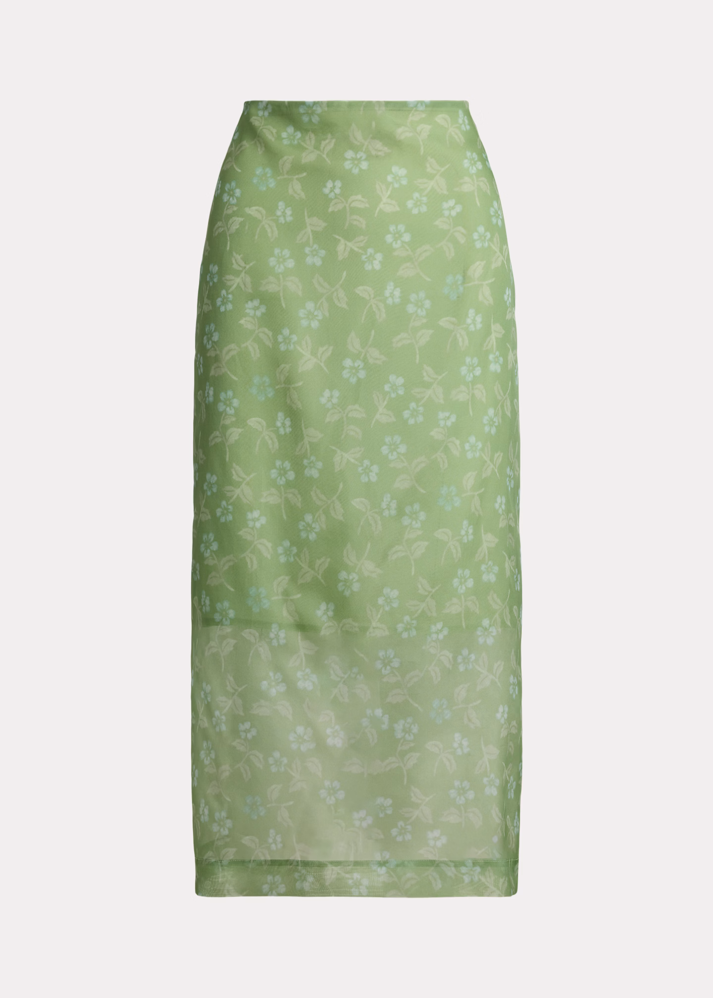 Geblümter Seidenorganza-Rock - RALPH LAUREN OUTLET