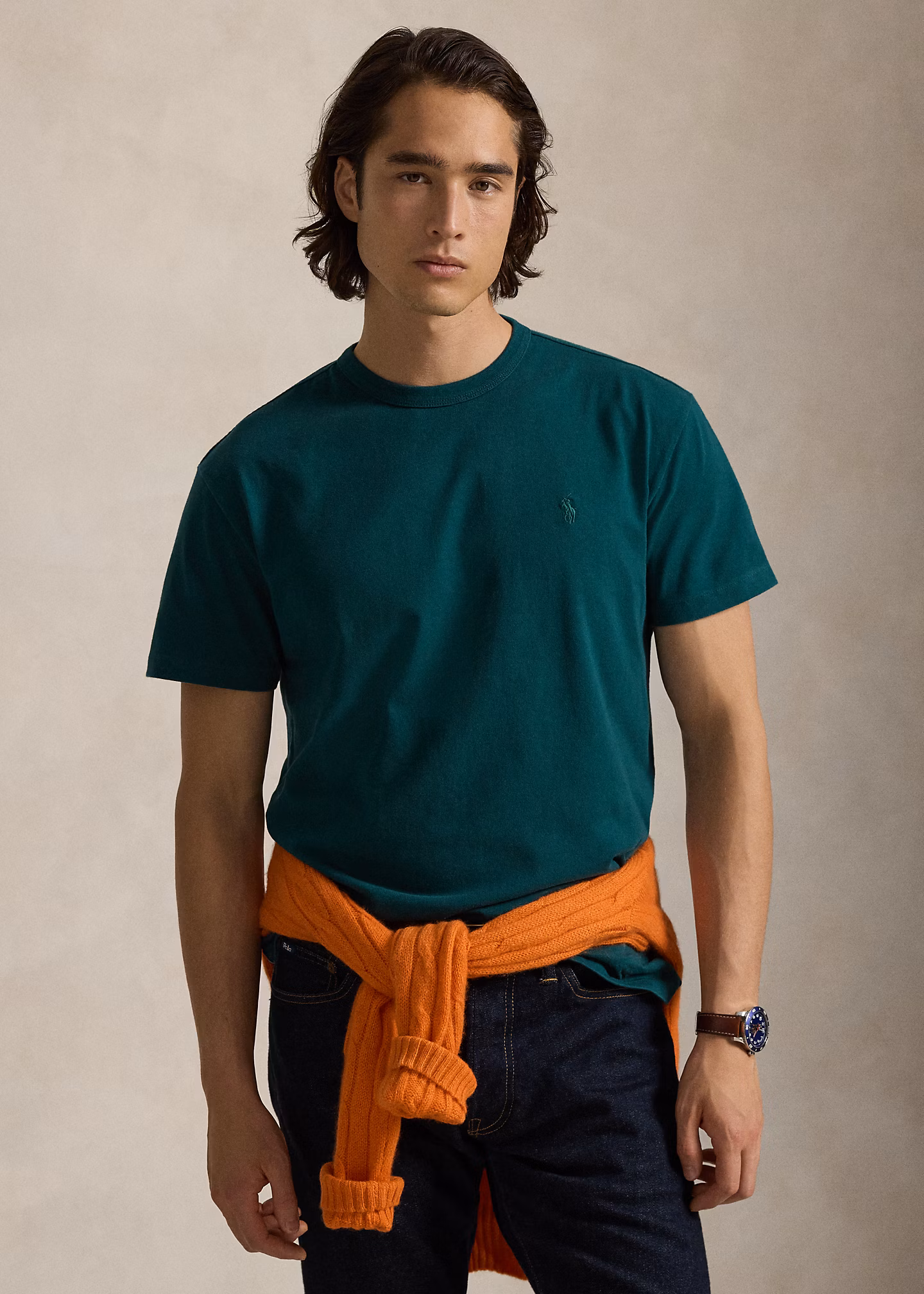 Classic Fit Garment-Dyed Jersey T-Shirt - RALPH LAUREN OUTLET