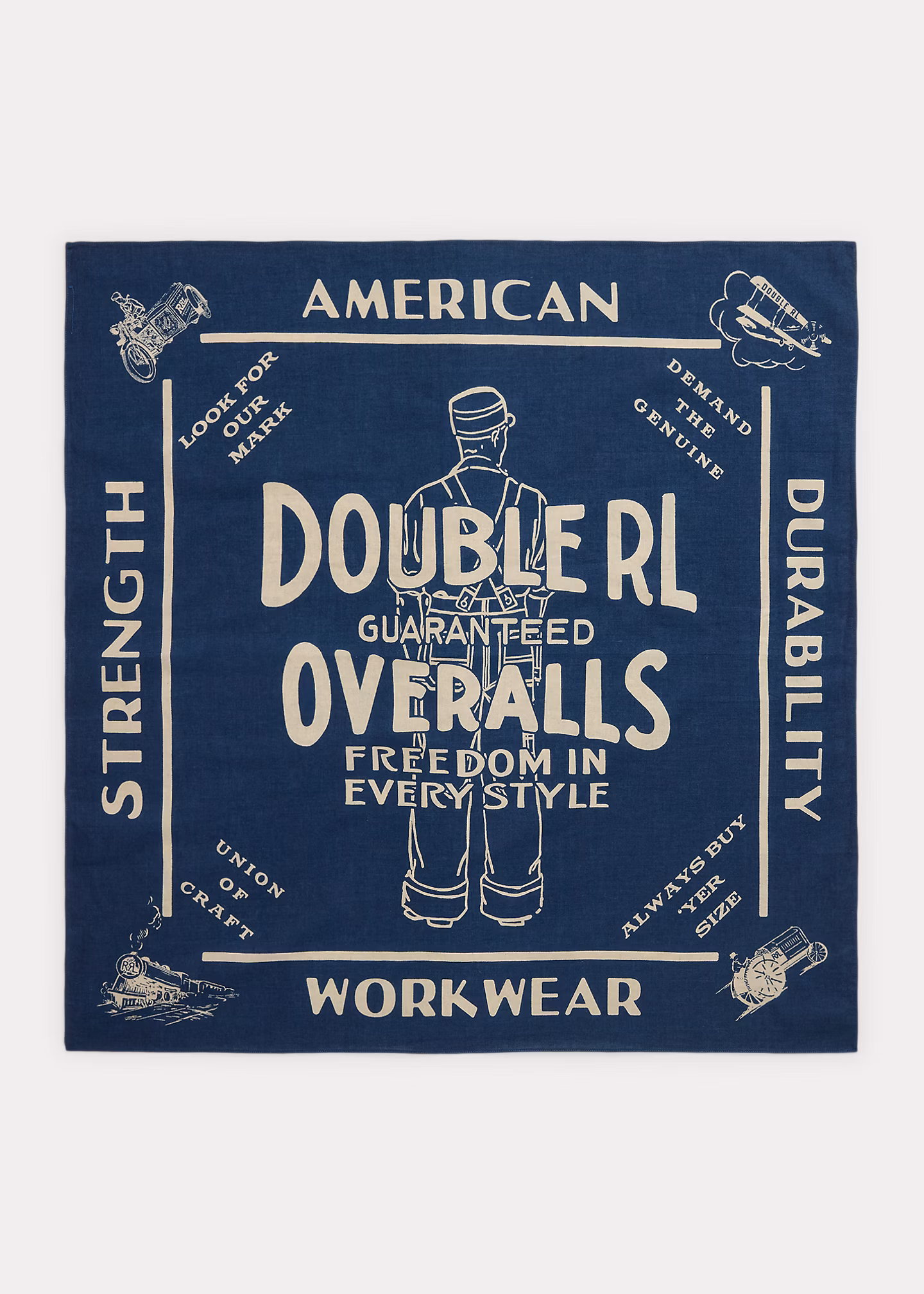 Indigo-Baumwollbandana mit Grafik - RALPH LAUREN OUTLET