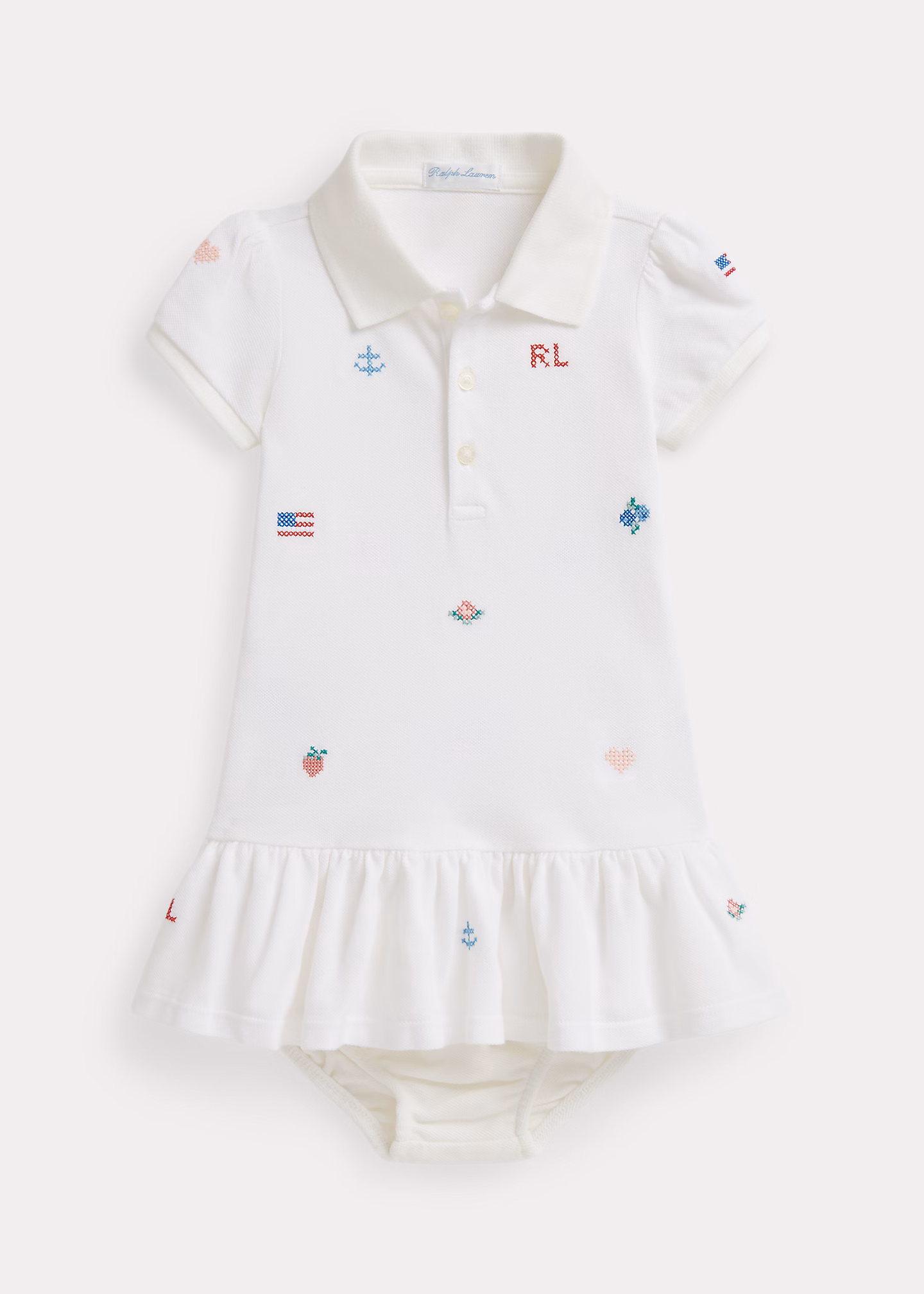 Besticktes Polokleid & Höschen - RALPH LAUREN OUTLET