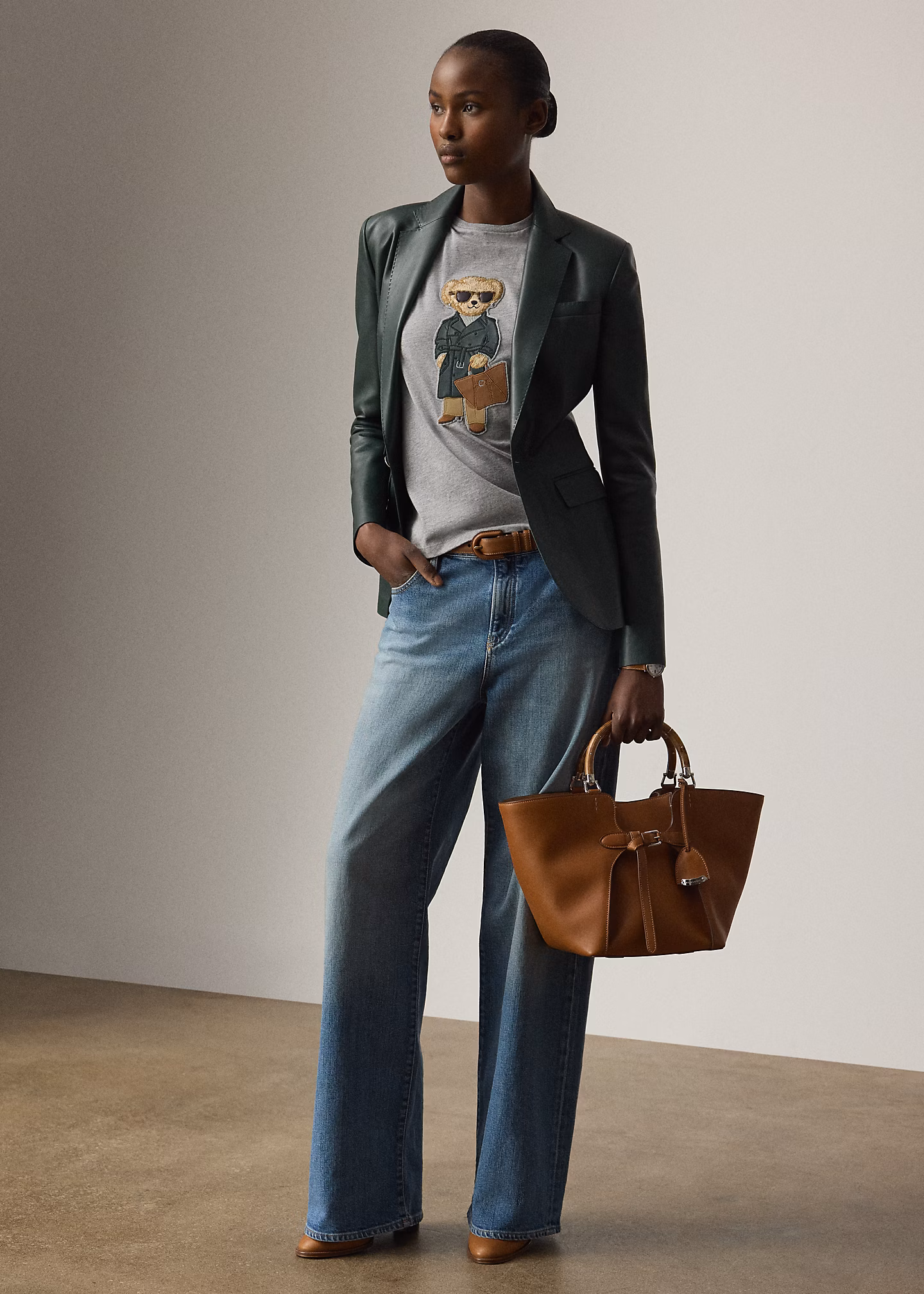 T-Shirt mit Racing Green Trench Bear - RALPH LAUREN OUTLET