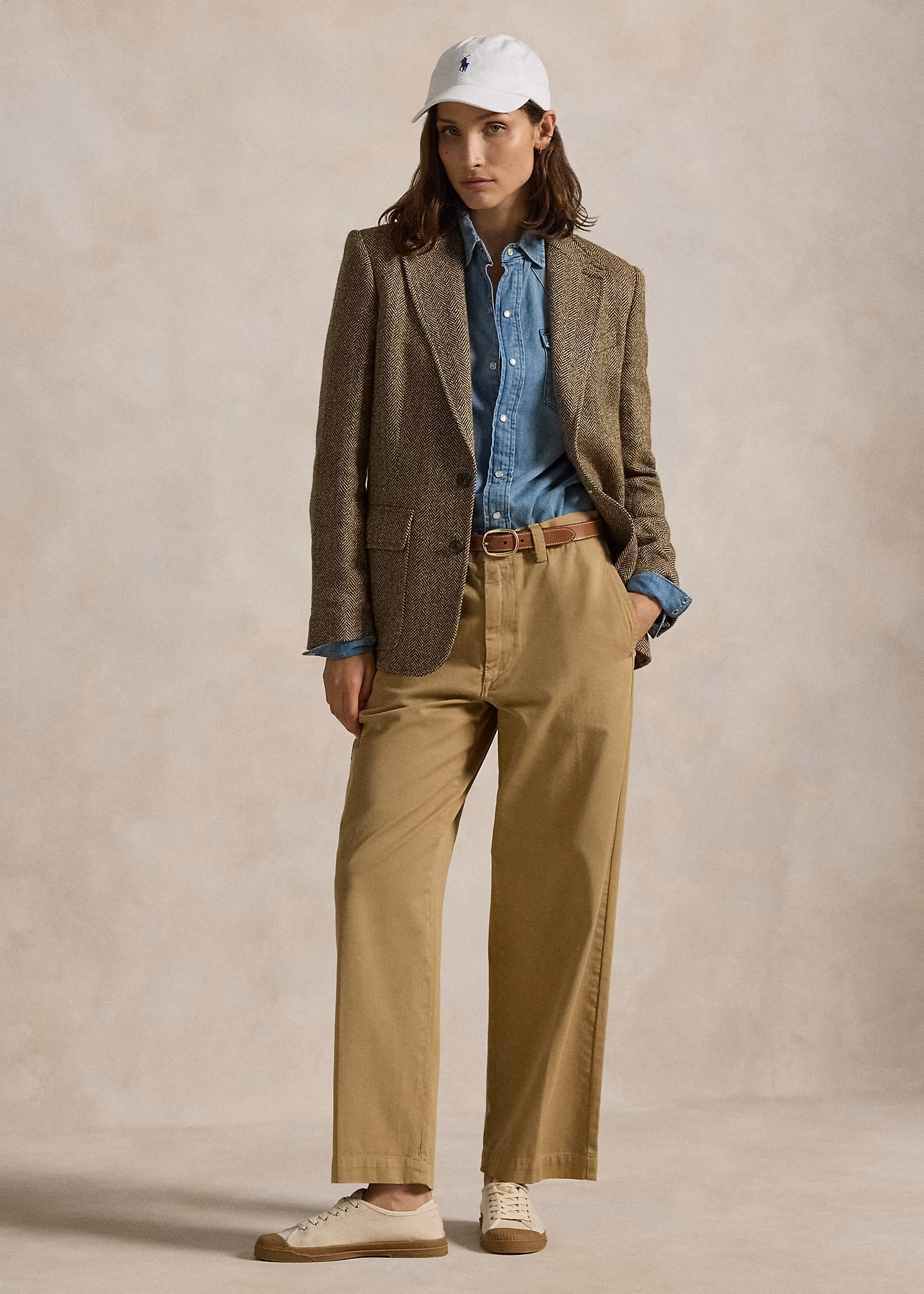 Baumwollchino-Hose mit geradem Bein - RALPH LAUREN OUTLET