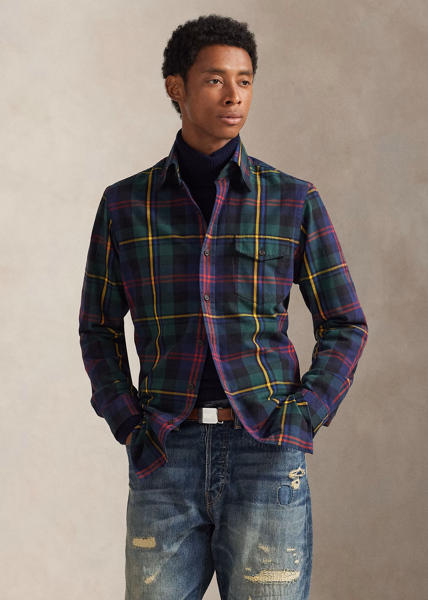 Classic-Fit Oxfordhemd mit Karomuster - RALPH LAUREN OUTLET