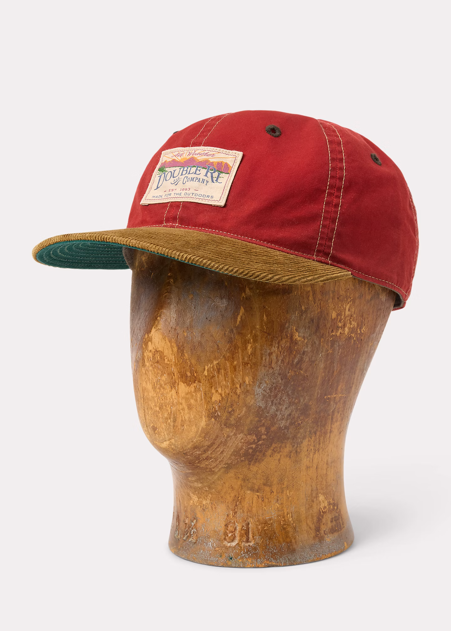 Wachstuch-Kappe mit Kordsamtschirm - RALPH LAUREN OUTLET