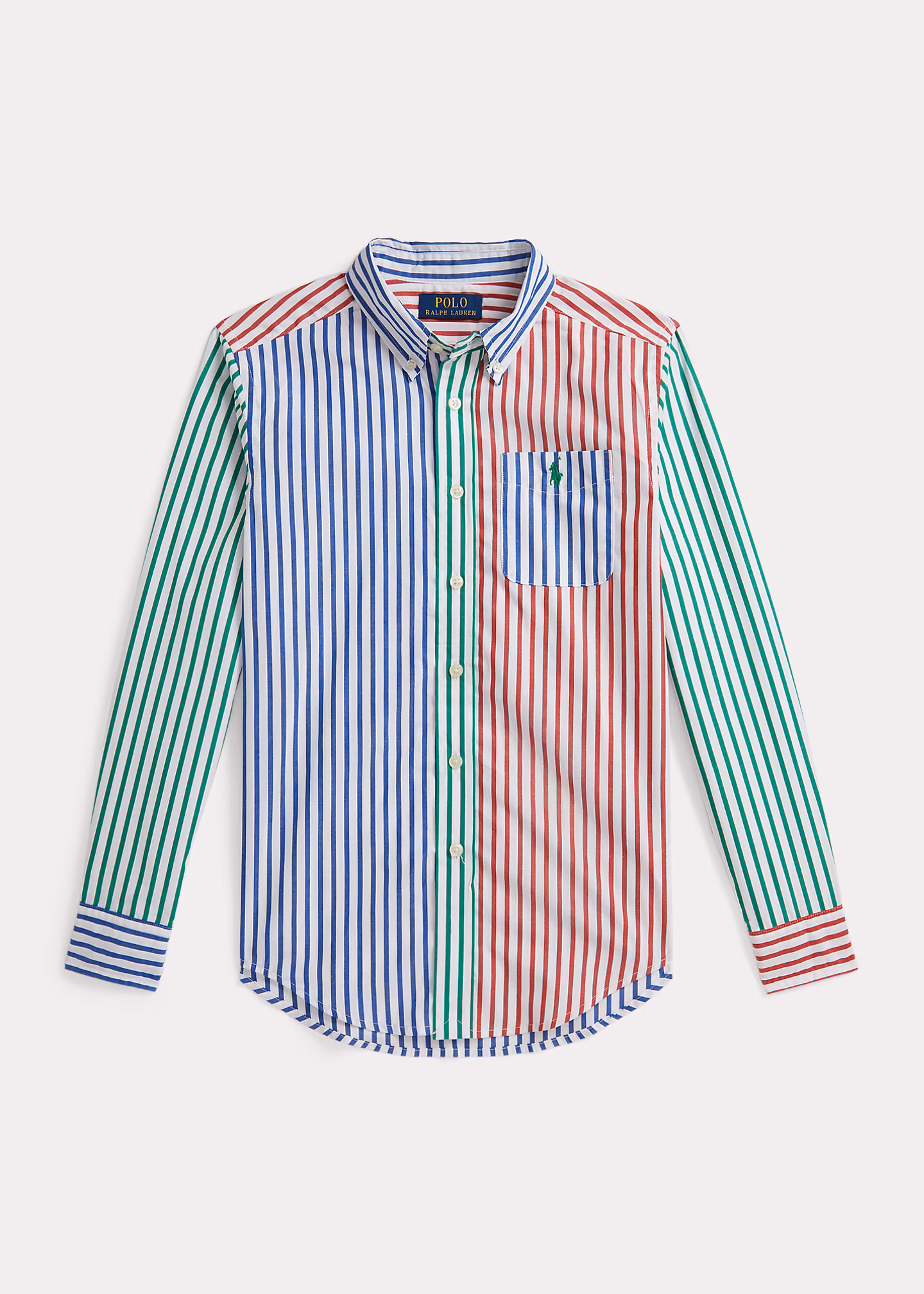 Gestreiftes Freizeithemd aus Popeline - RALPH LAUREN OUTLET